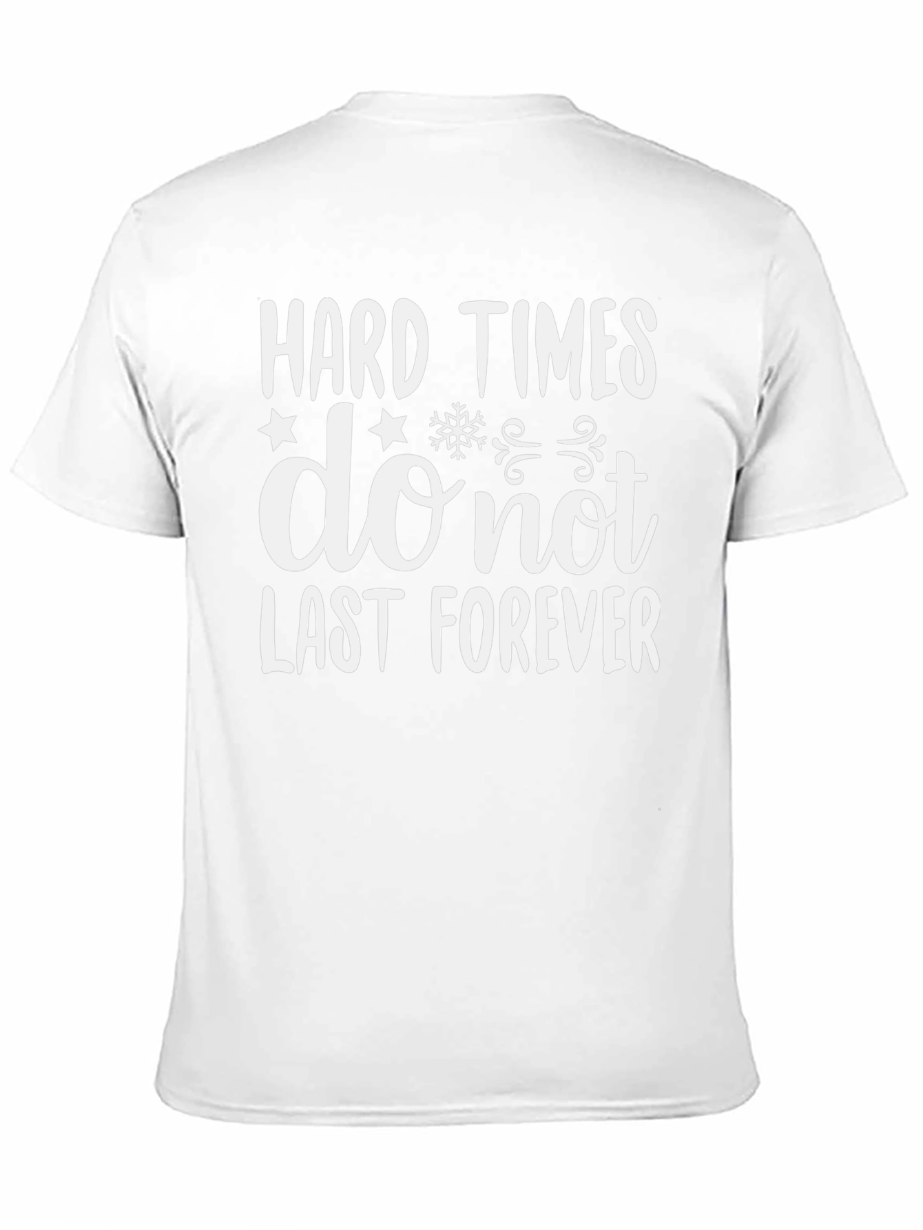 Black Hard Times T-Shirt: Inspirational Graphic Tee view 11