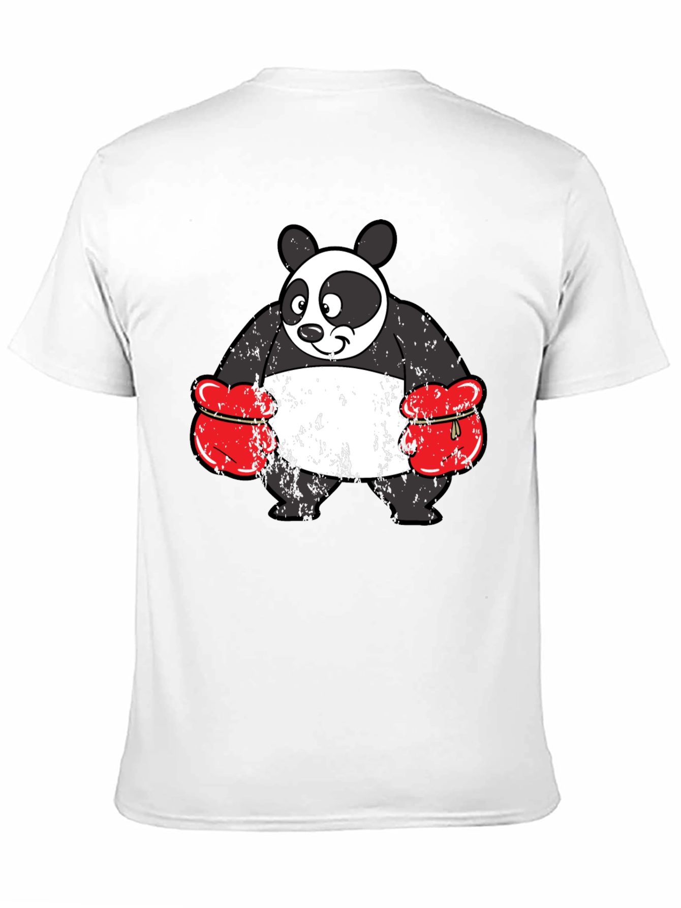 Black Panda Boxer Graphic Tee - Funny Novelty Shirt view 11