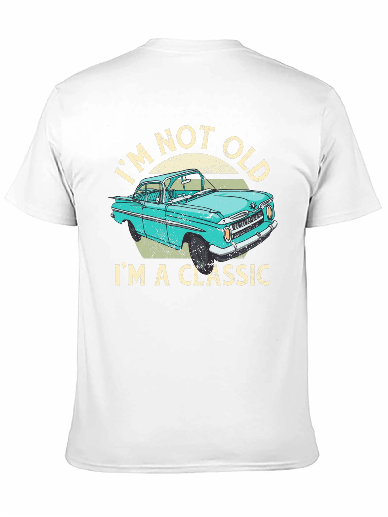 Black Classic Car T-Shirt - I'm Not Old, I'm a Classic! view 11
