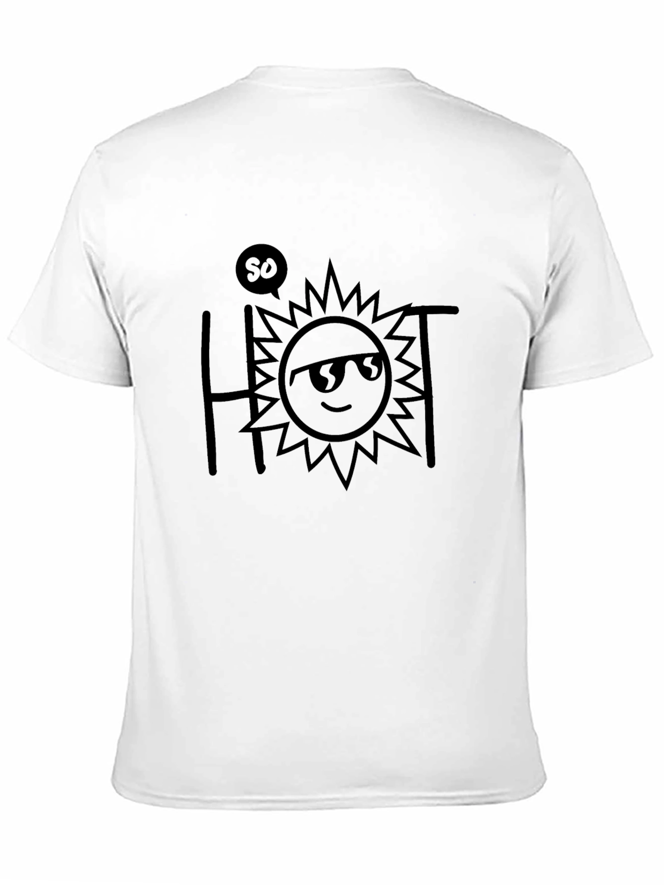 Black So Hot Sun Graphic Tee - Black T-Shirt view 11