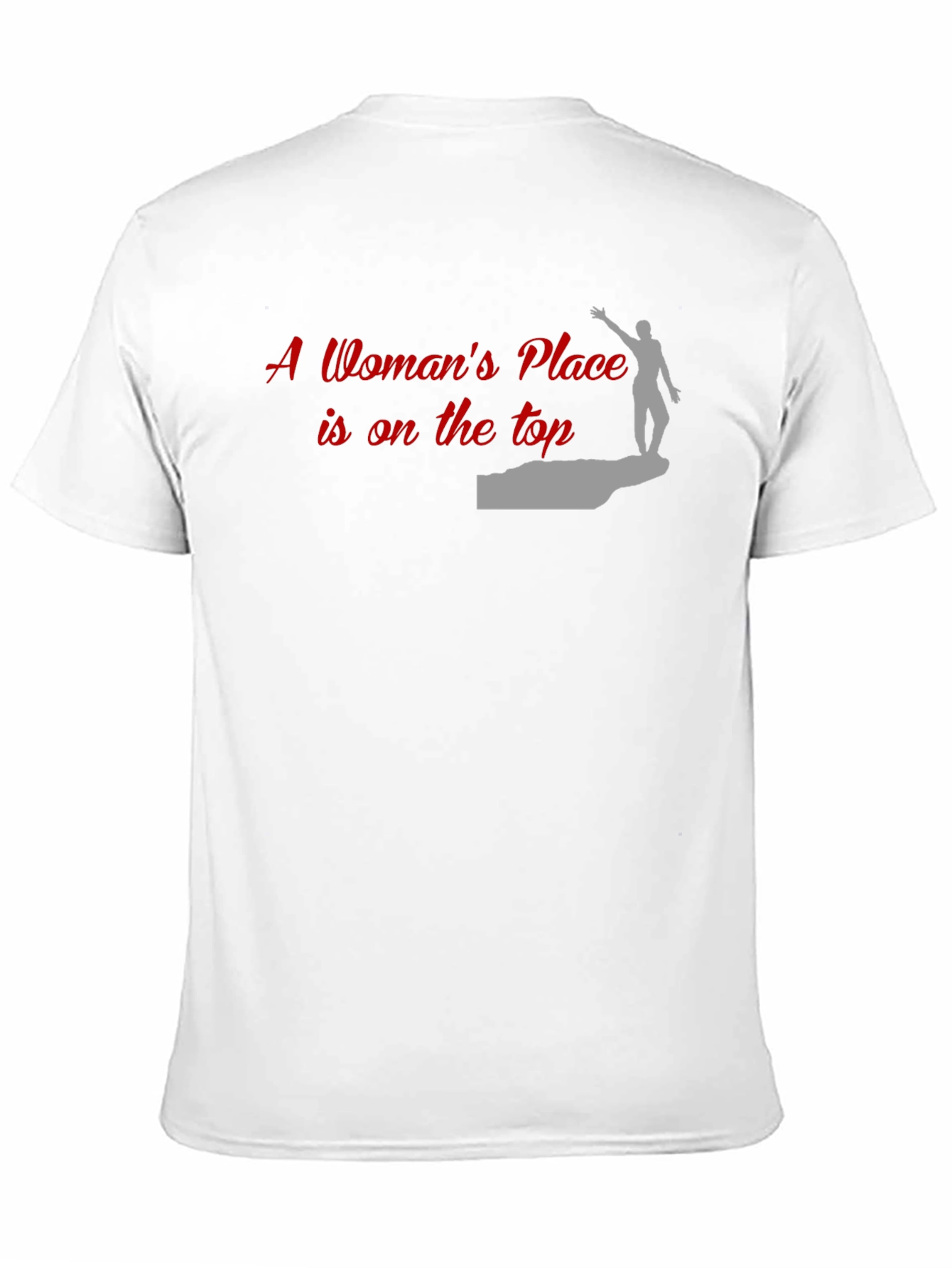 Black Empowered Woman T-Shirt: 'A Woman's Place is on the Top' view 11