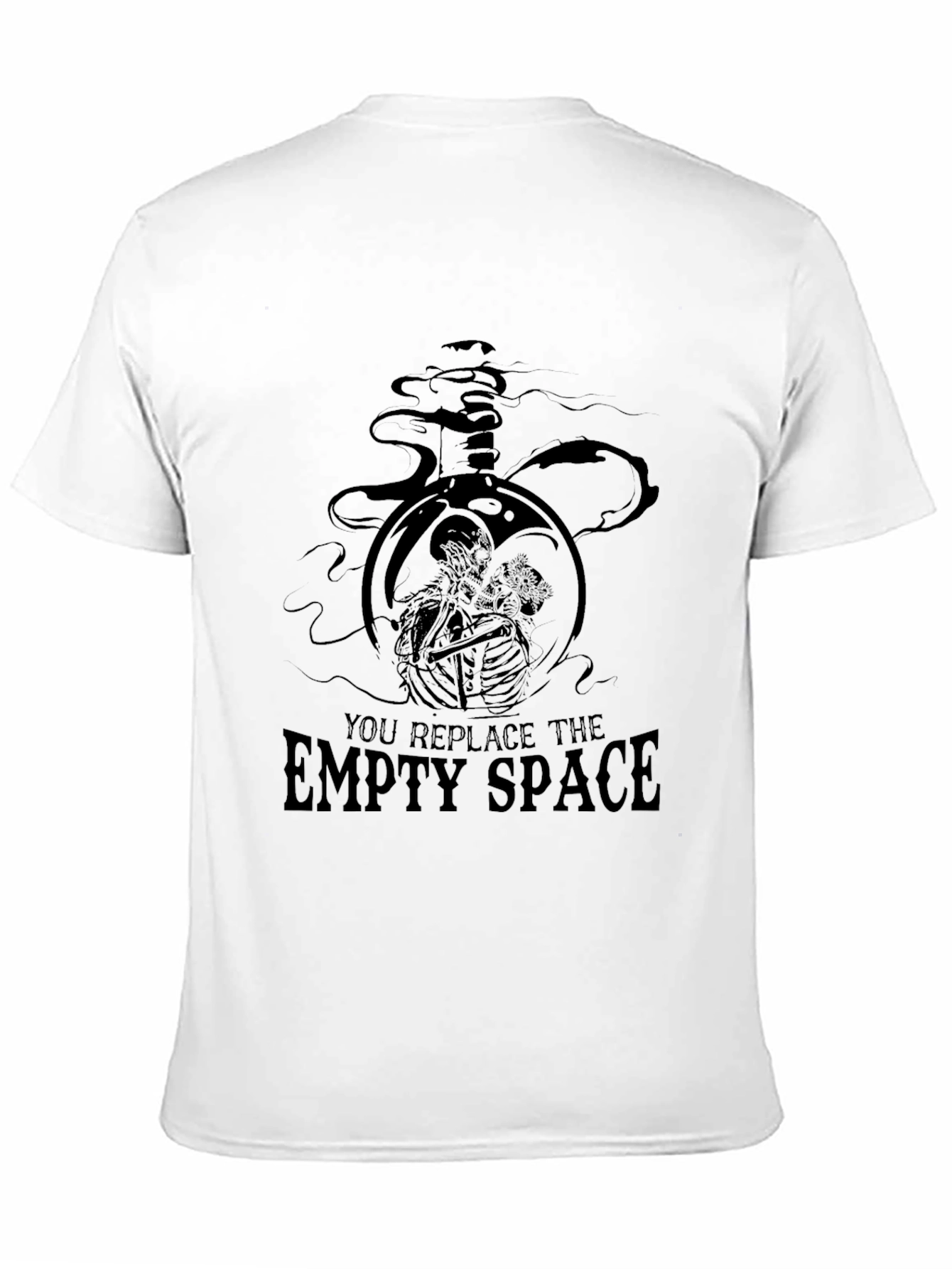 Black Dark Romance Graphic Tee - "Empty Space" Design view 11