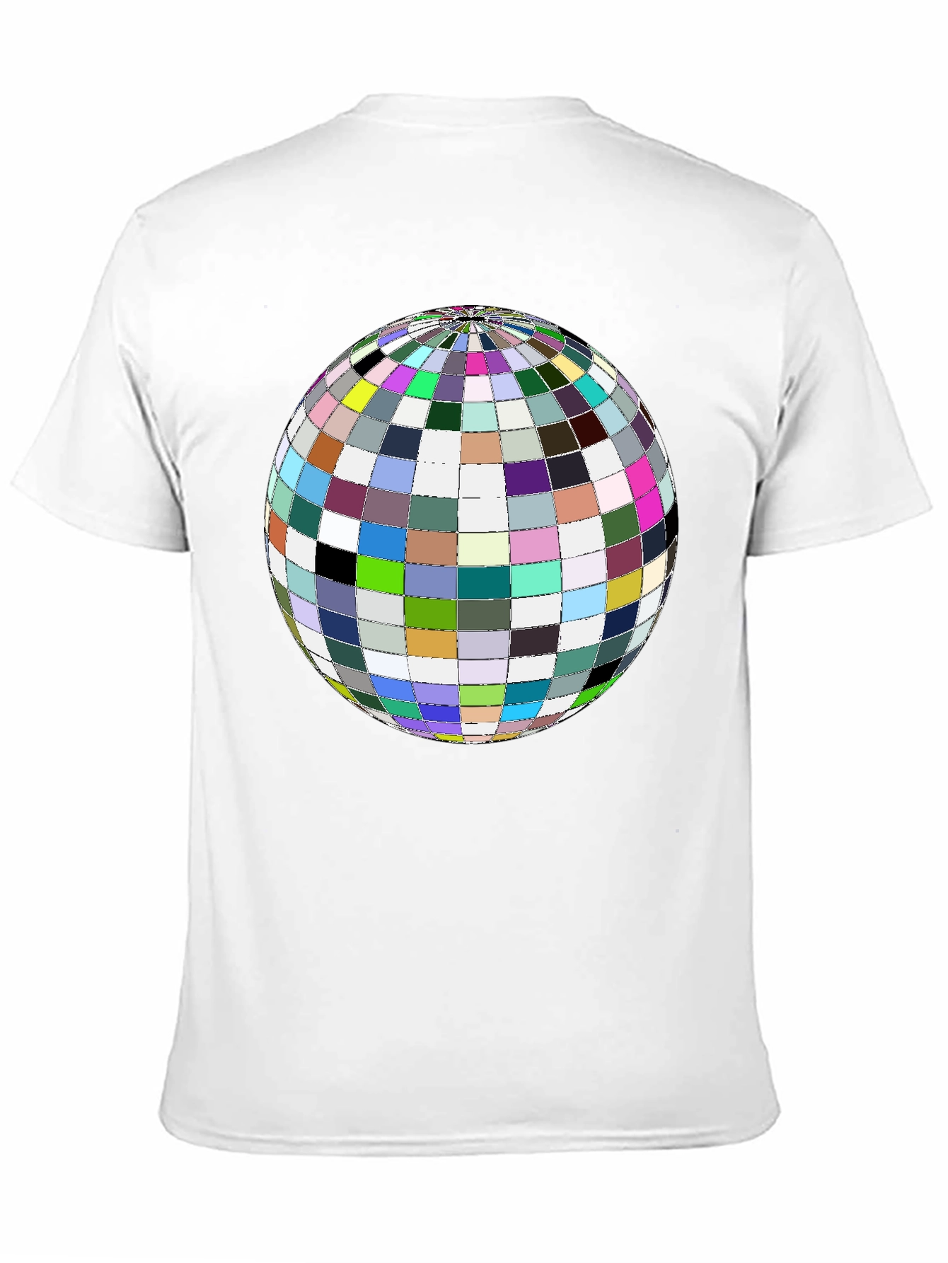 Colorful Globe Graphic Tee - Black Unisex Shirt - 11