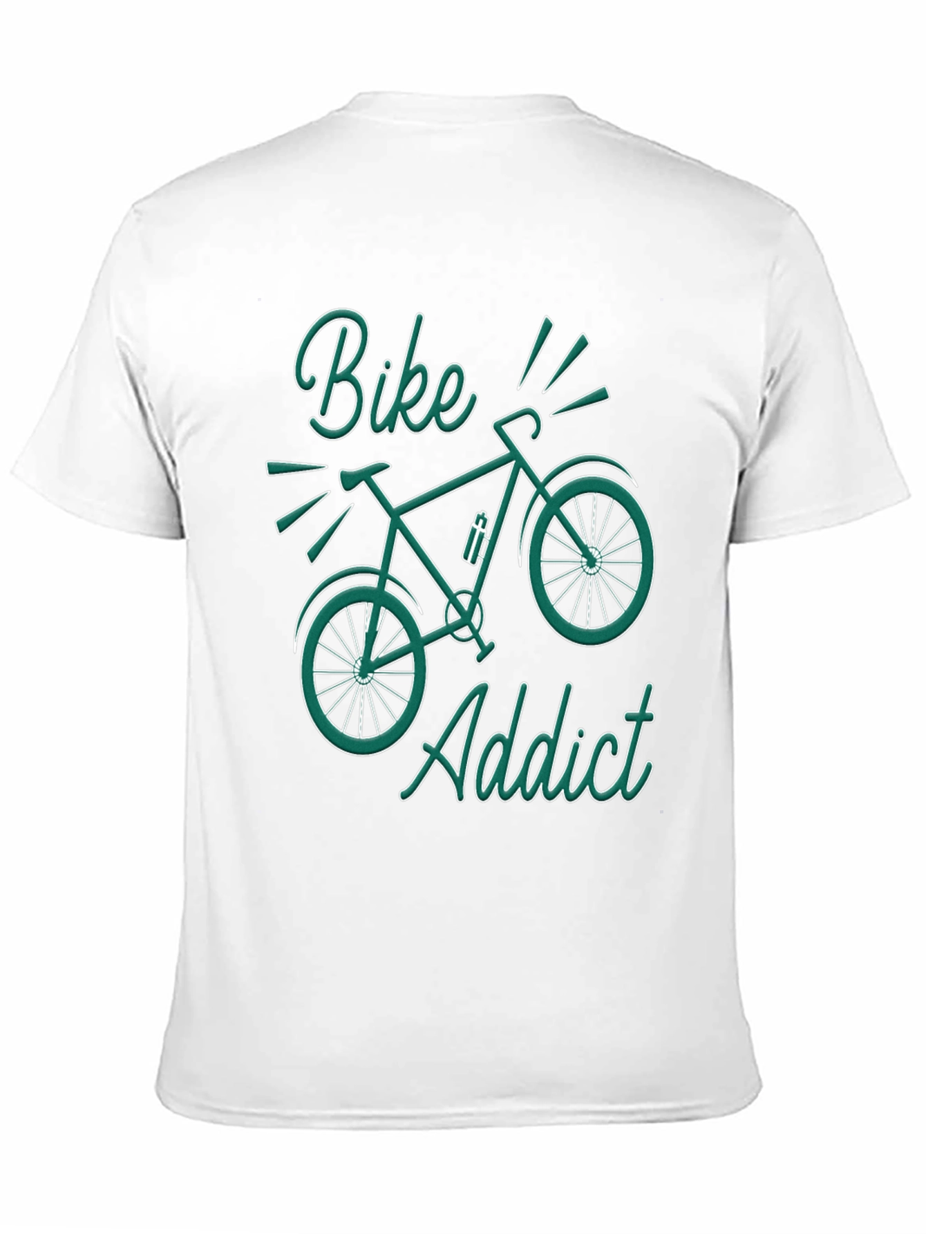Black Bike Addict Graphic T-Shirt - Black view 11