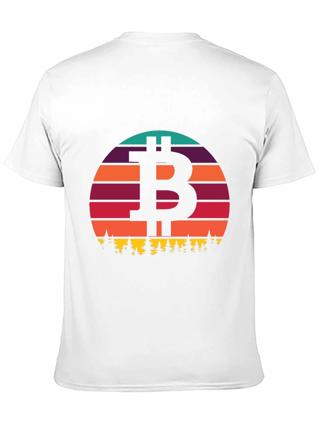 Black Bitcoin Sunset T-Shirt - Crypto Style view 11