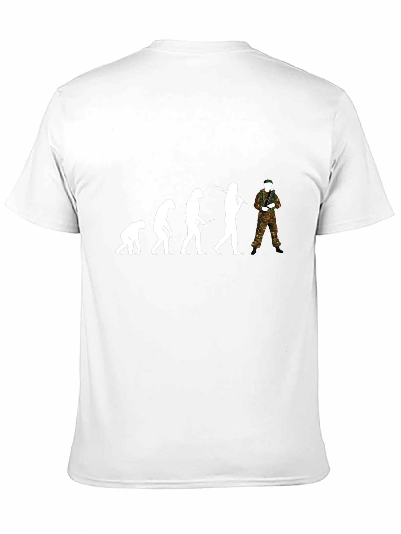 Black Evolution of Soldier Black T-Shirt view 11