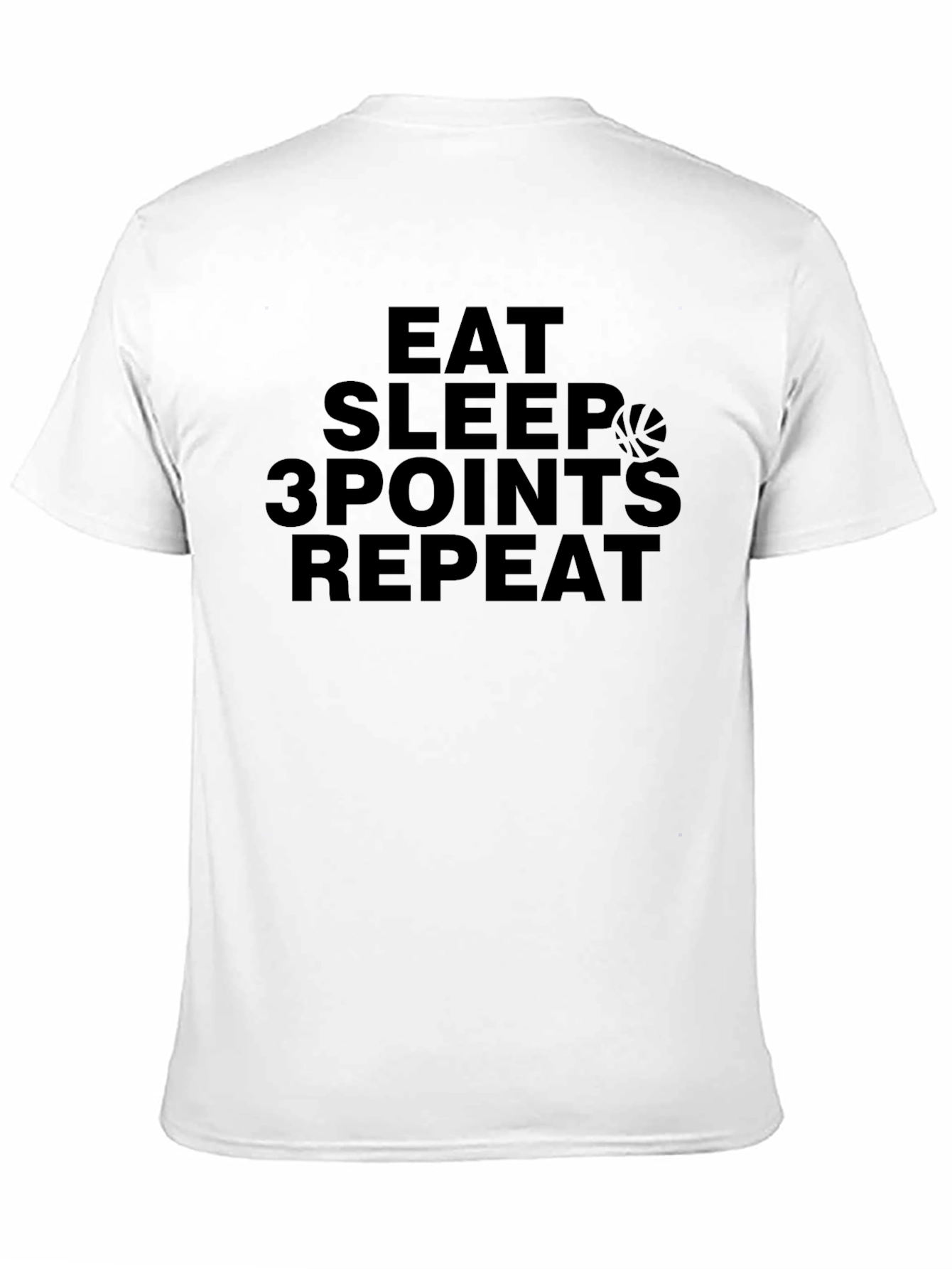 Black Eat Sleep 3 Points Repeat Black T-Shirt view 11
