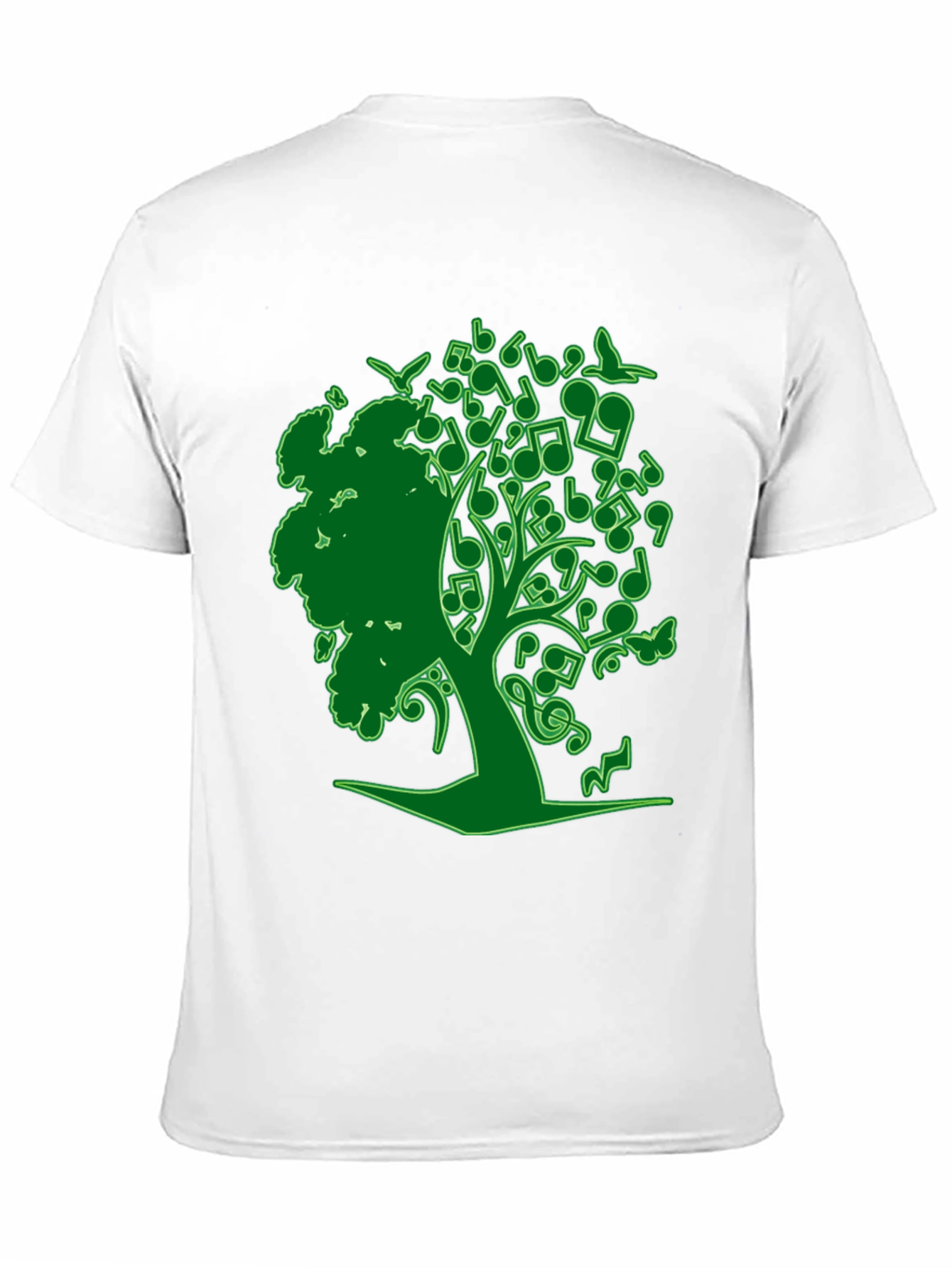 Black Musical Tree Graphic Tee - Nature Inspired Design view 11