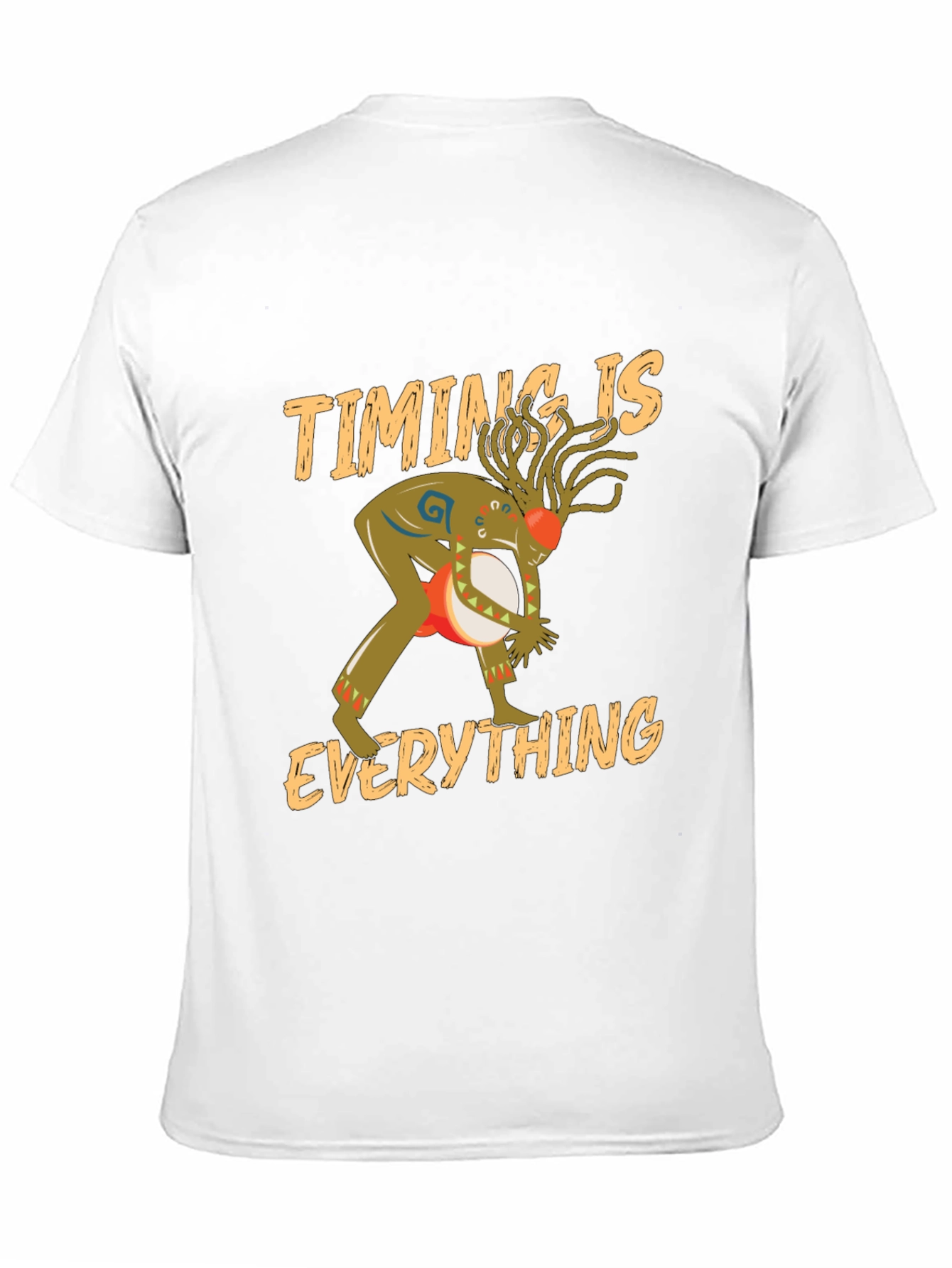 Black Timing Is Everything Black Graphic Tee view 11