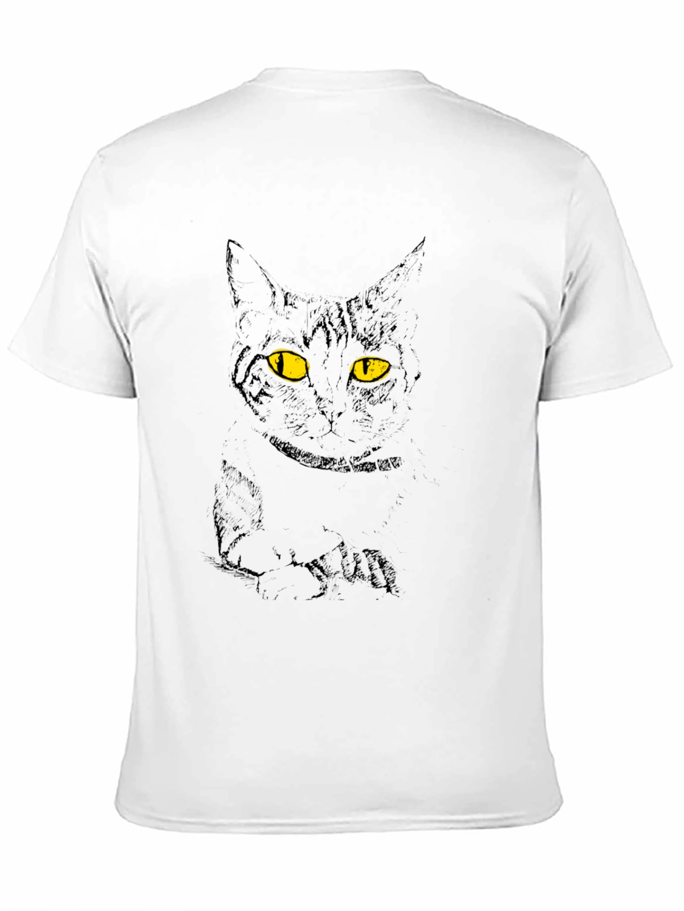 Black Black Cat Graphic Tee - Men's Short Sleeve T-Shirt view 11