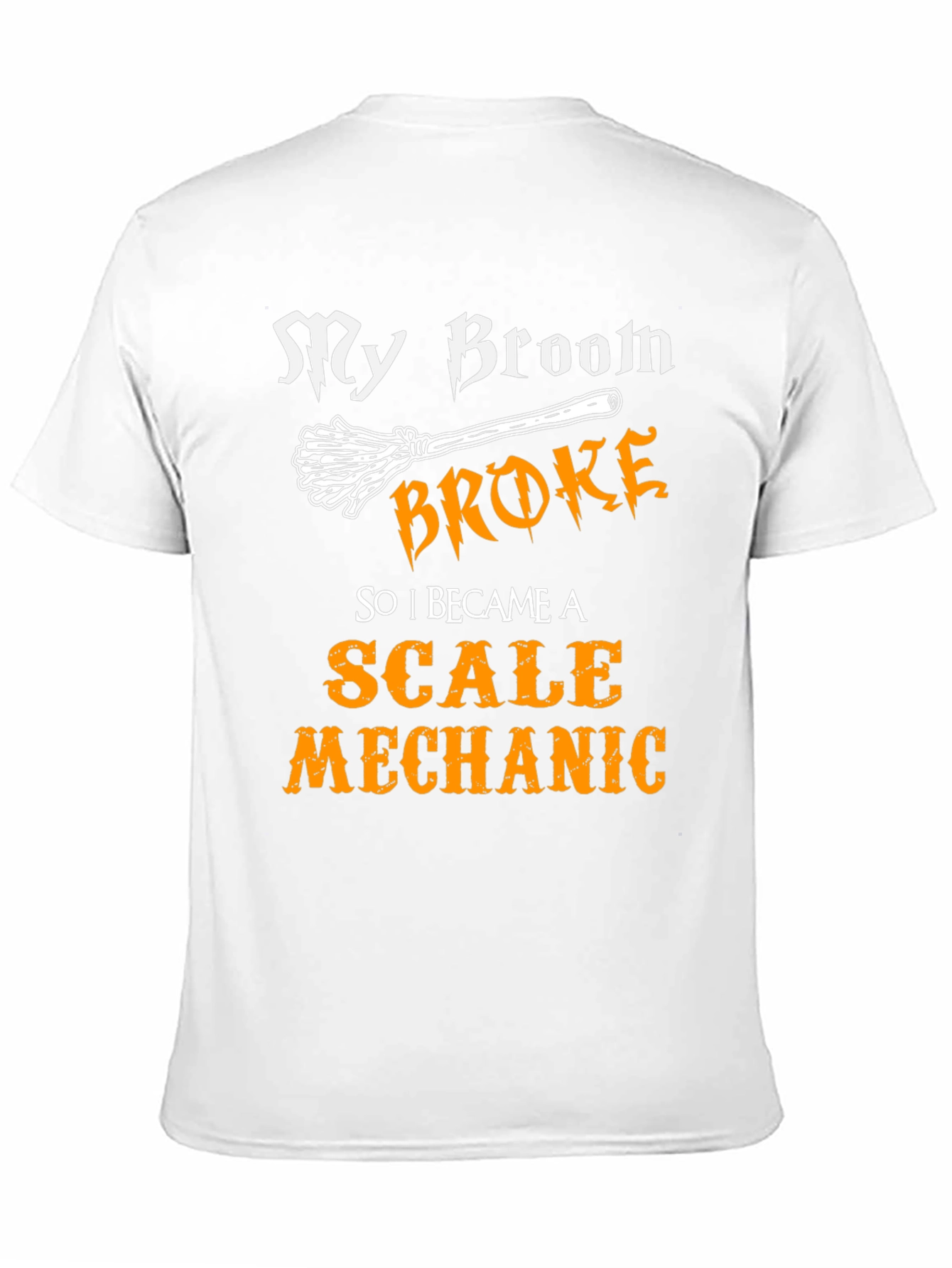 Black Scale Mechanic Graphic T-Shirt - Broomstick Humor view 11