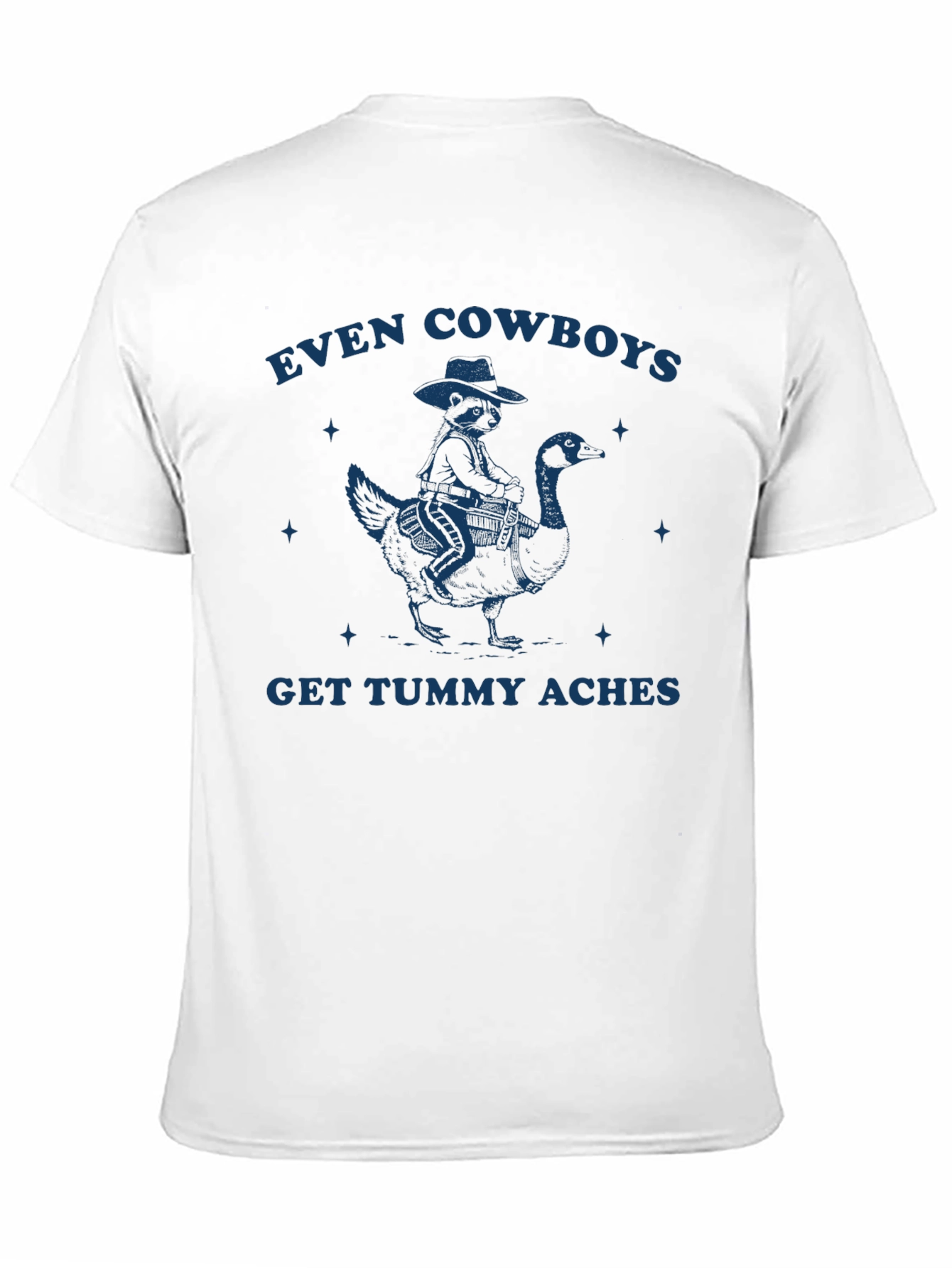 Black Even Cowboys Tummy Aches Black Graphic Tee view 11