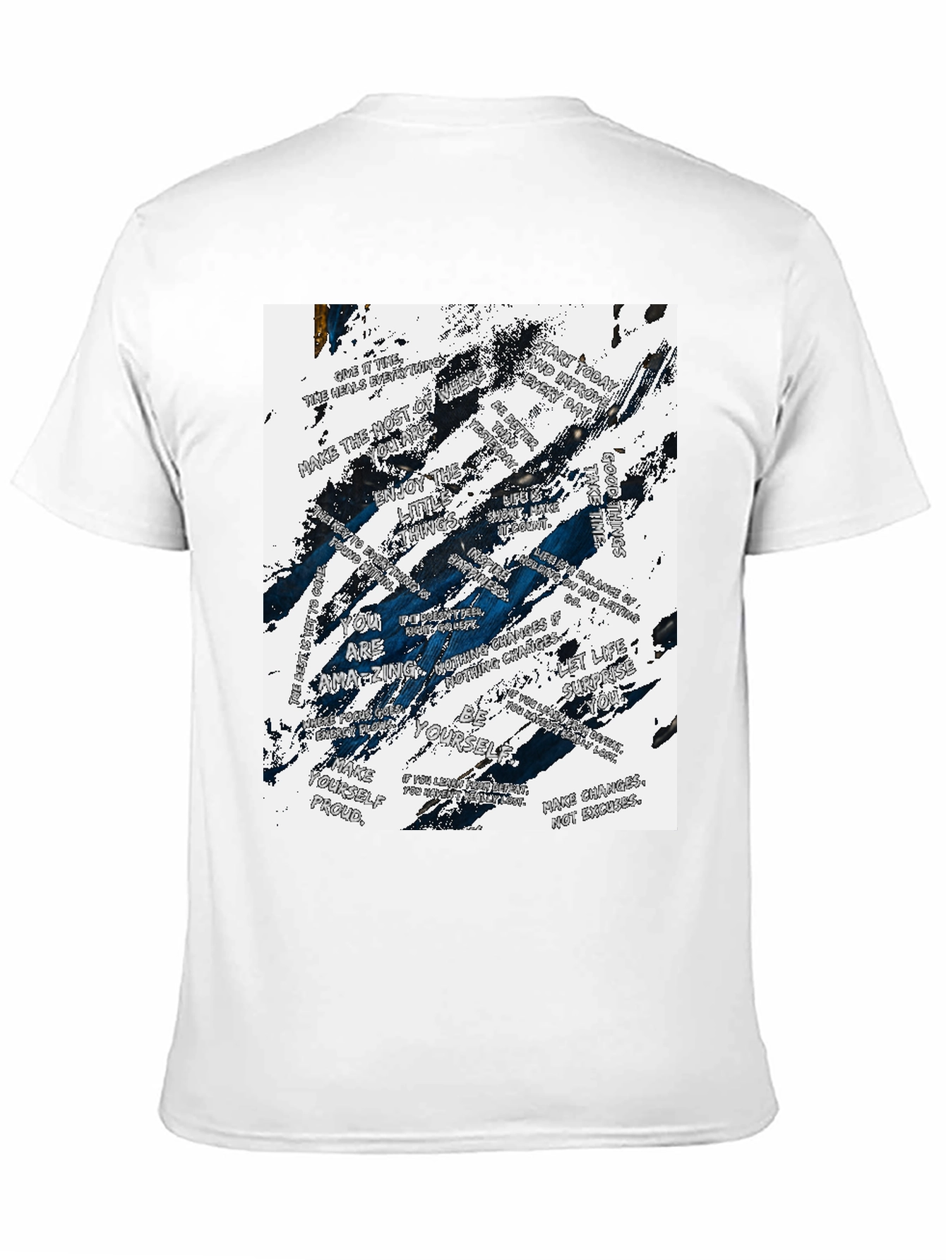 Black Inspirational Quote Graphic Black T-Shirt view 11