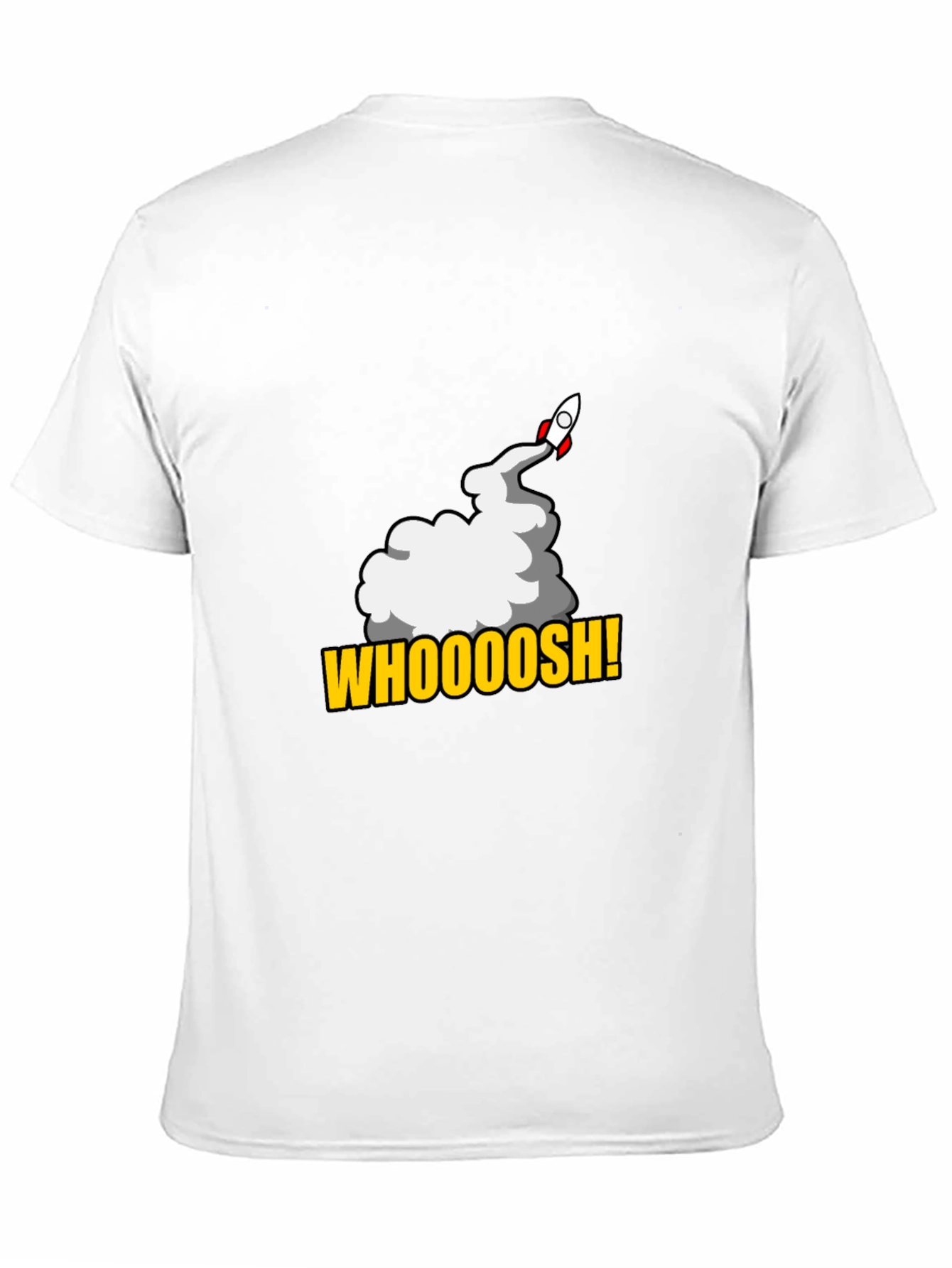 Black Whoooosh! Rocket Launch T-Shirt - Black, Graphic Tee view 11