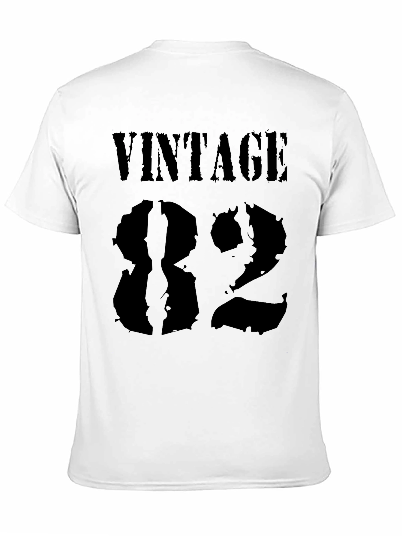 Black Vintage 82 Graphic T-Shirt - Classic Black Tee view 11