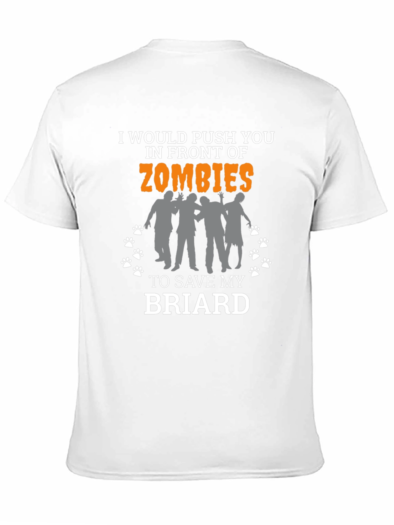 Zombie Briard Dog Lover T-Shirt - 11