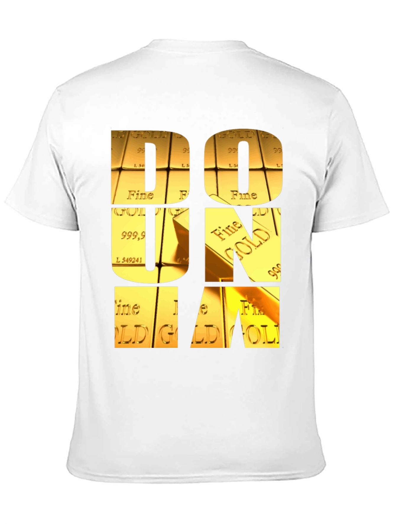 Black Gold Bar Letter Graphic Tee view 11
