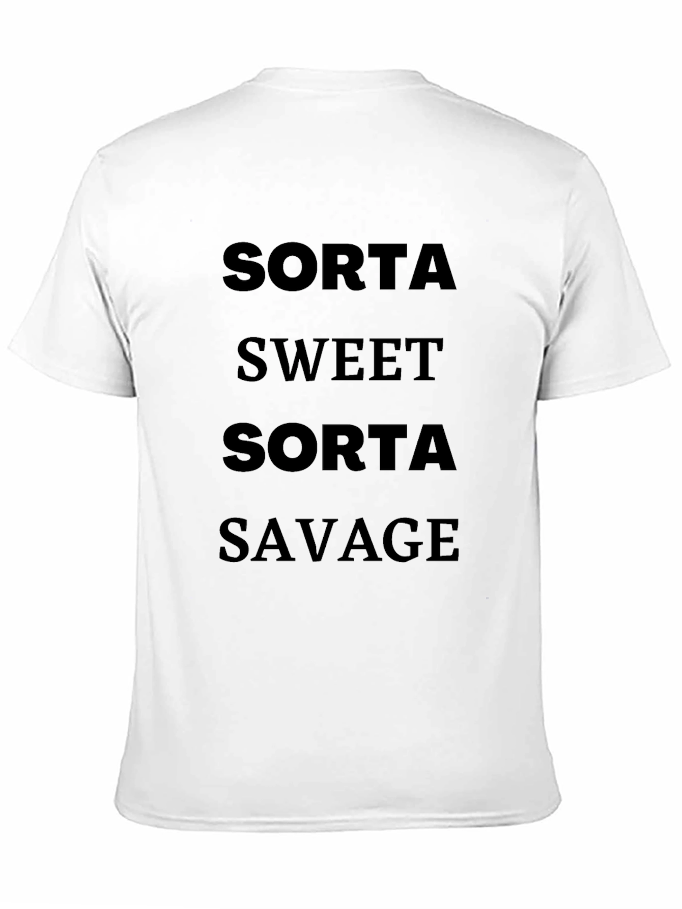 Black Sorta Sweet Sorta Savage Graphic Tee view 11