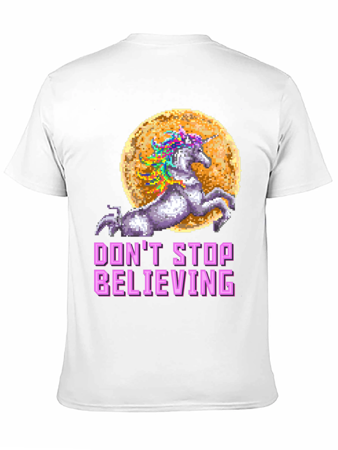 Black Unicorn 'Don't Stop Believing' Graphic T-Shirt view 11