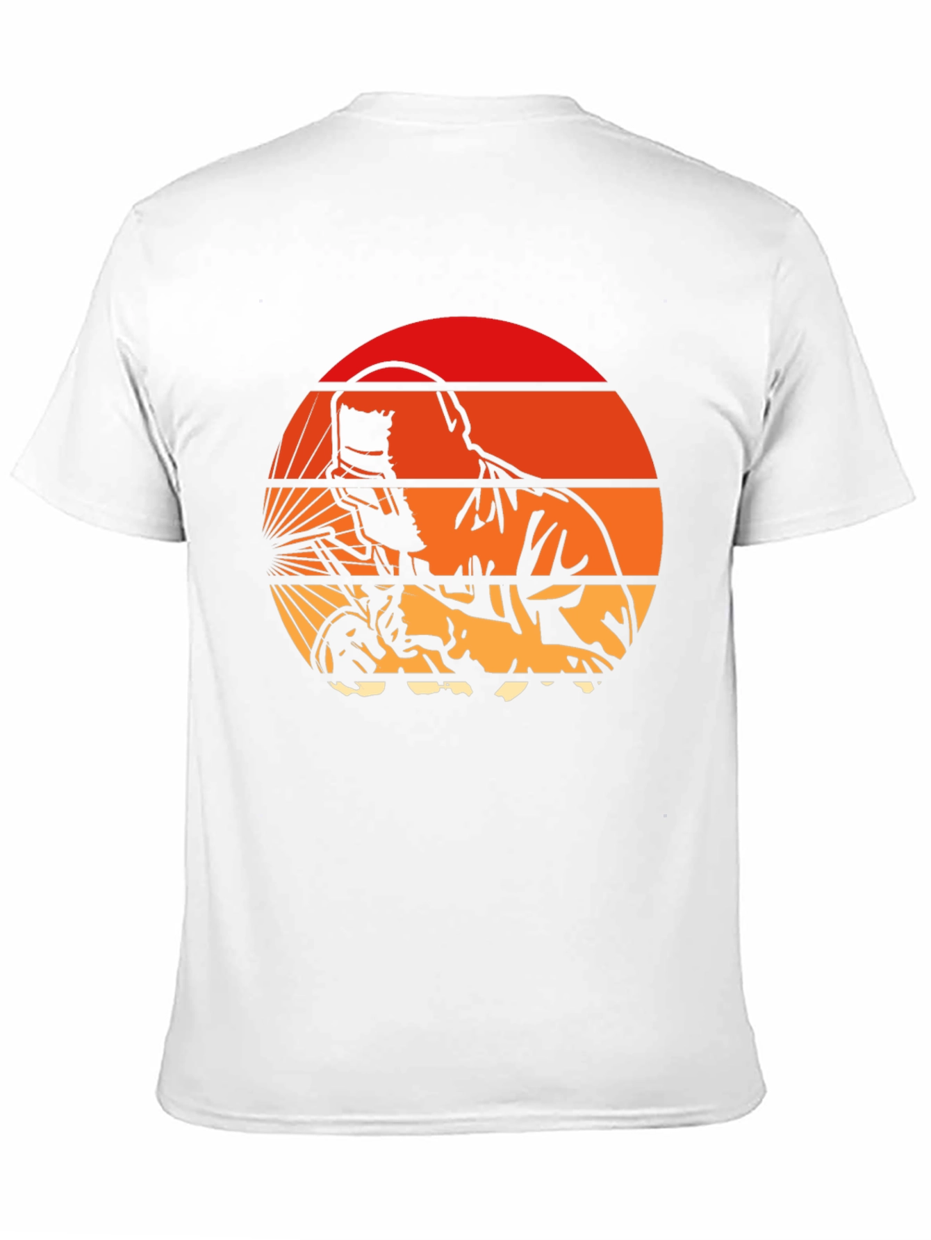 Black Welder Sunset T-Shirt - Vintage Style view 11