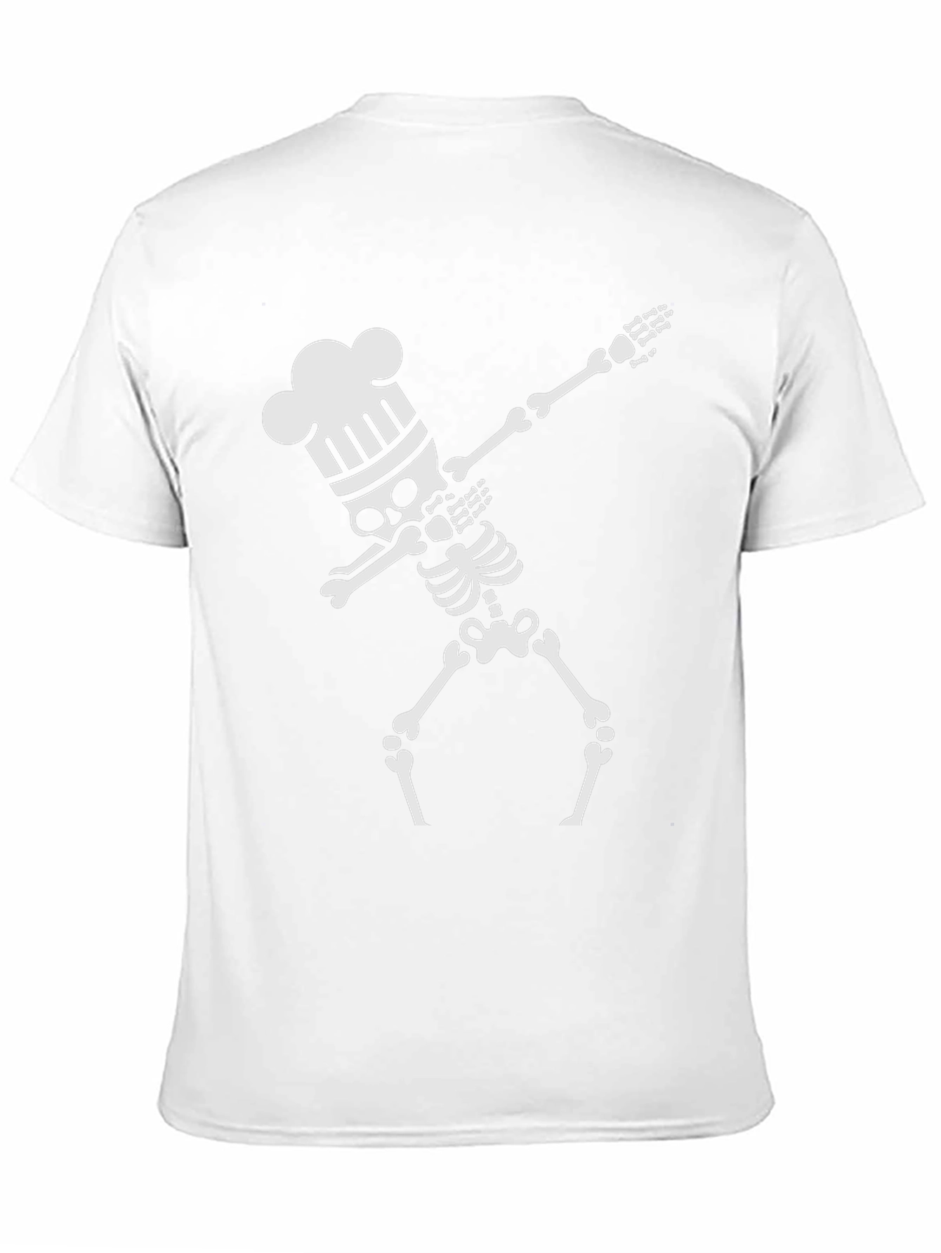 Black Chef Skeleton Dab T-Shirt view 11