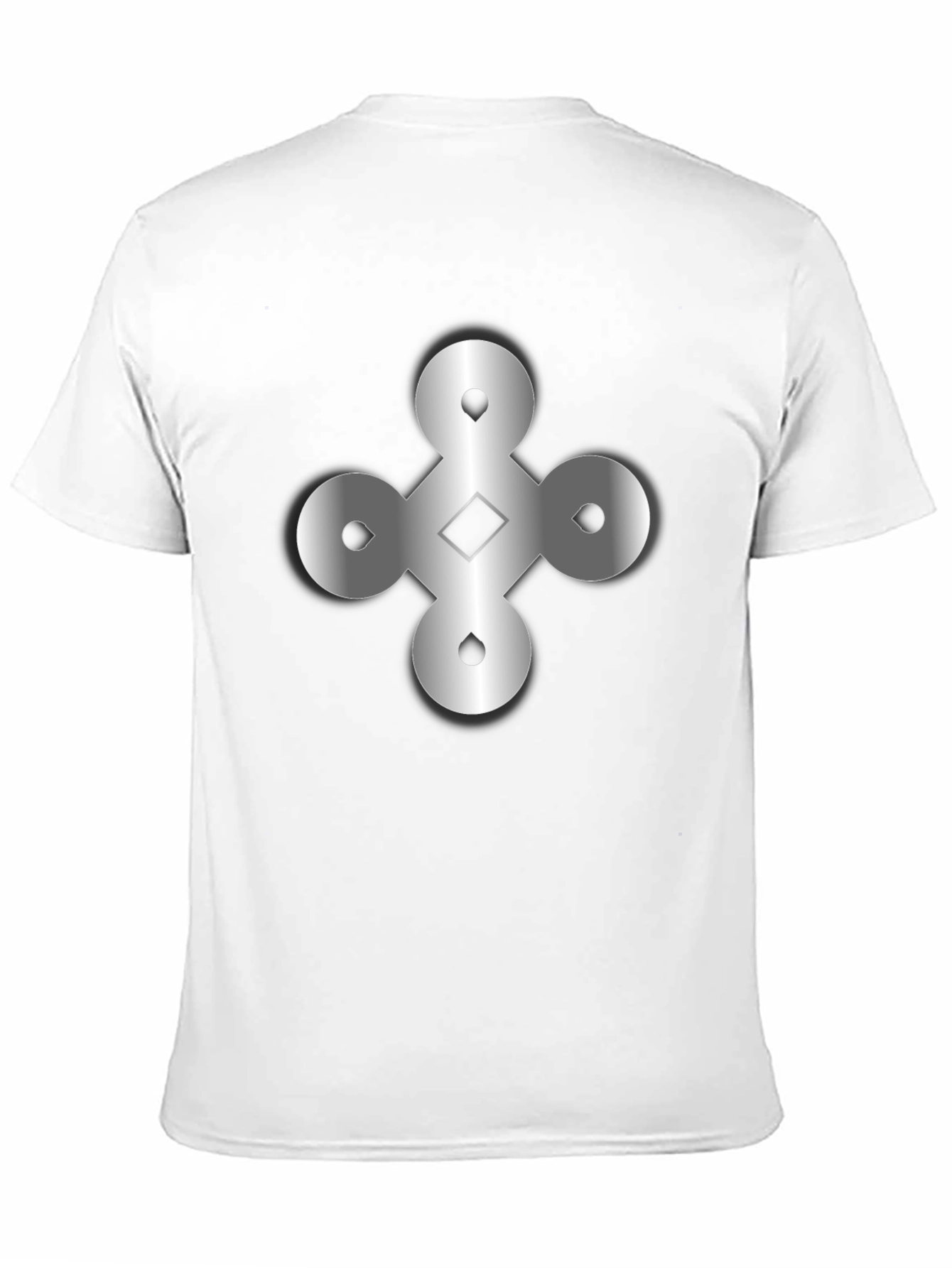 Black Abstract Symbol T-Shirt - Black view 11