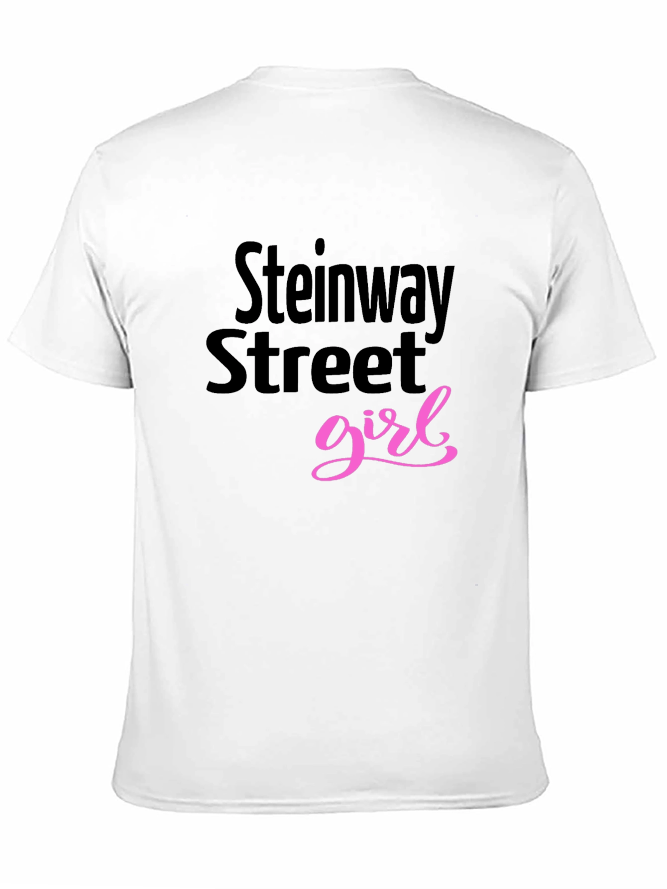 Black Steinway Street Girl Black Graphic Tee view 11