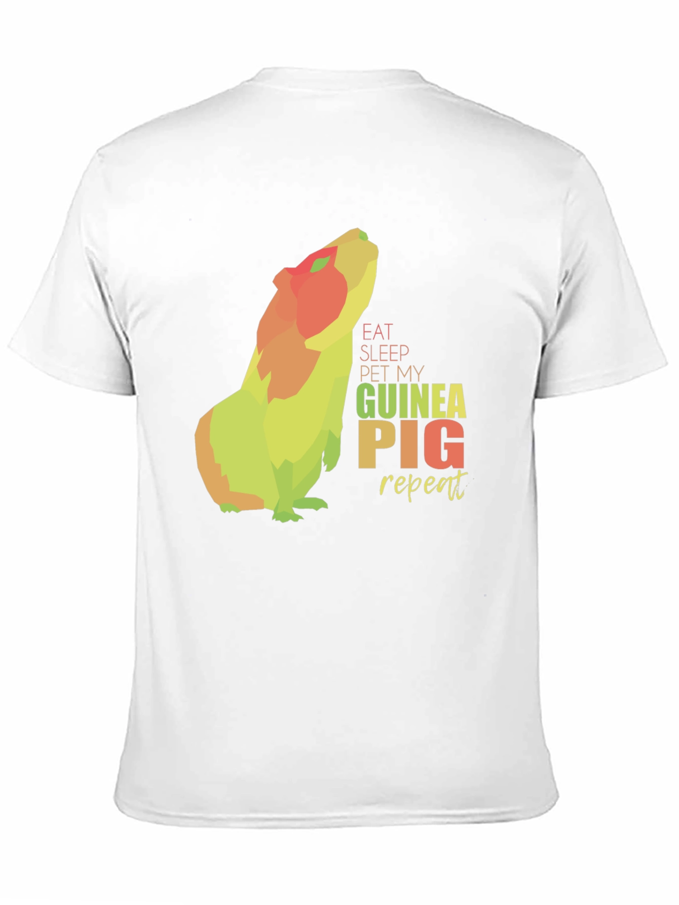 Black Eat Sleep Pet My Guinea Pig Repeat T-Shirt view 11