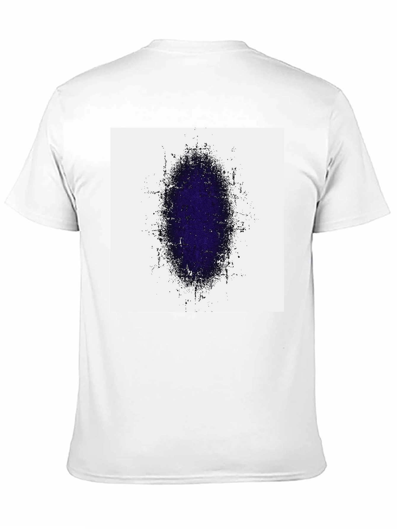 Black Abstract Oval Graphic Print Black T-Shirt view 11