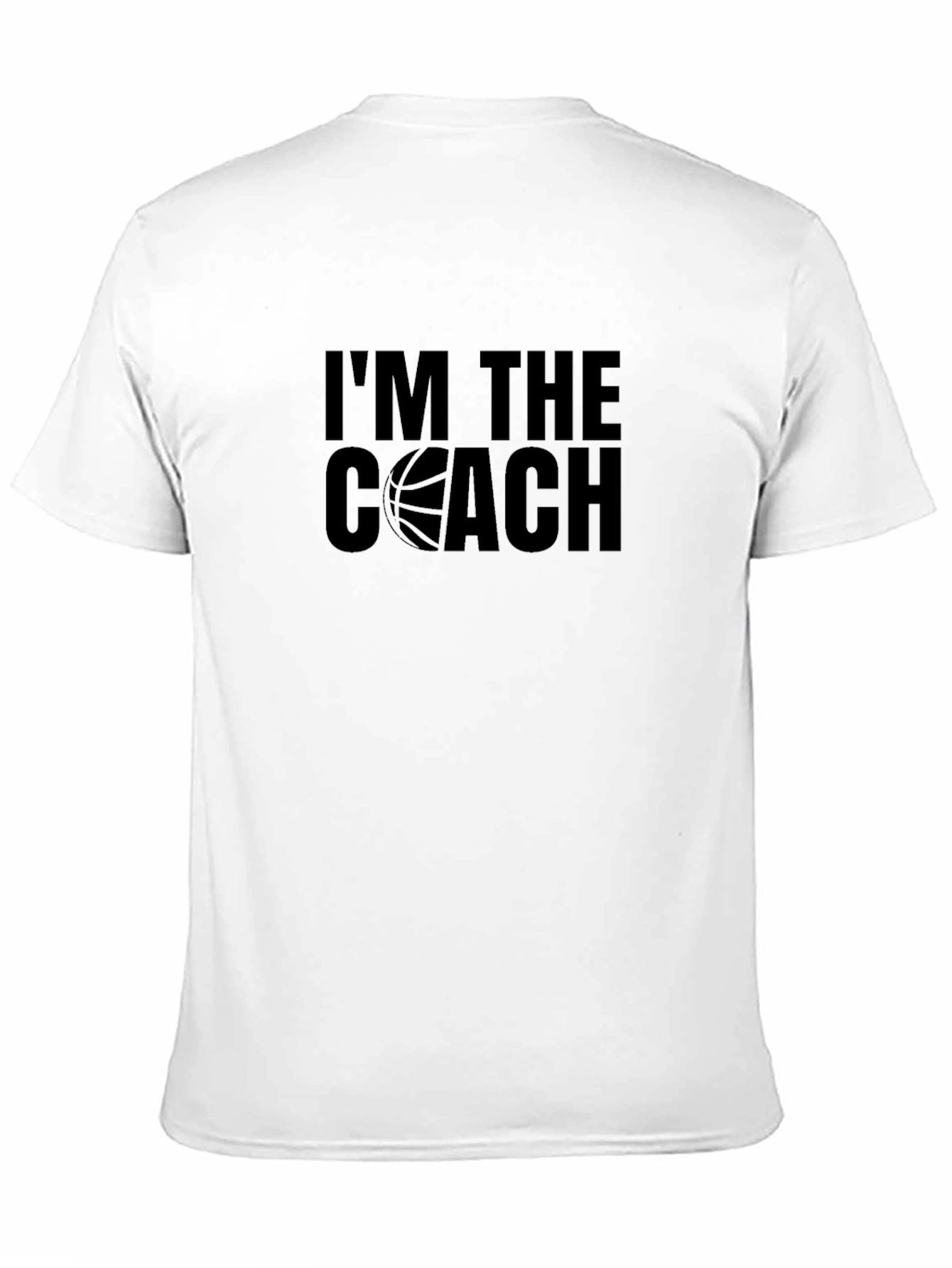 Black I'm The Coach Basketball T-Shirt view 11