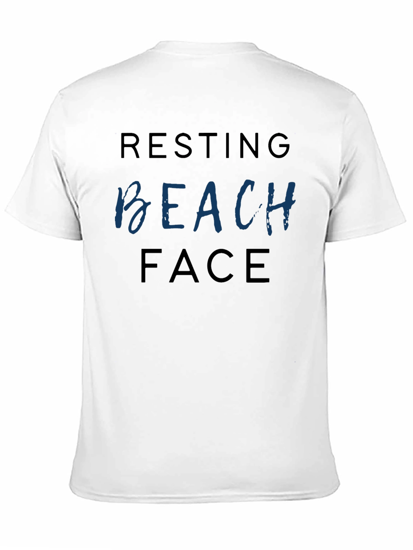 Black Resting Beach Face Black T-Shirt view 11