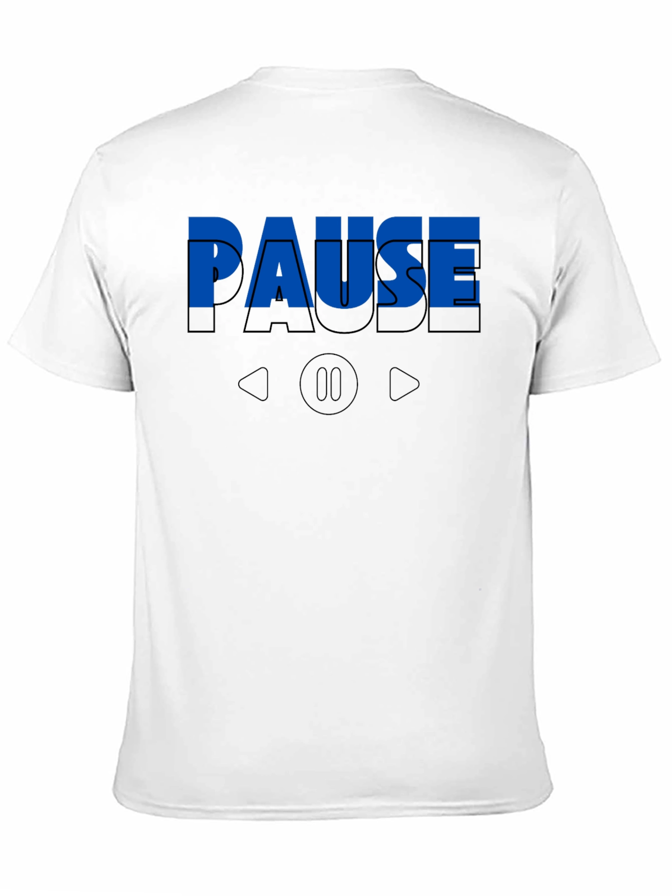 Black Pause T-Shirt - Relax & Unwind view 11
