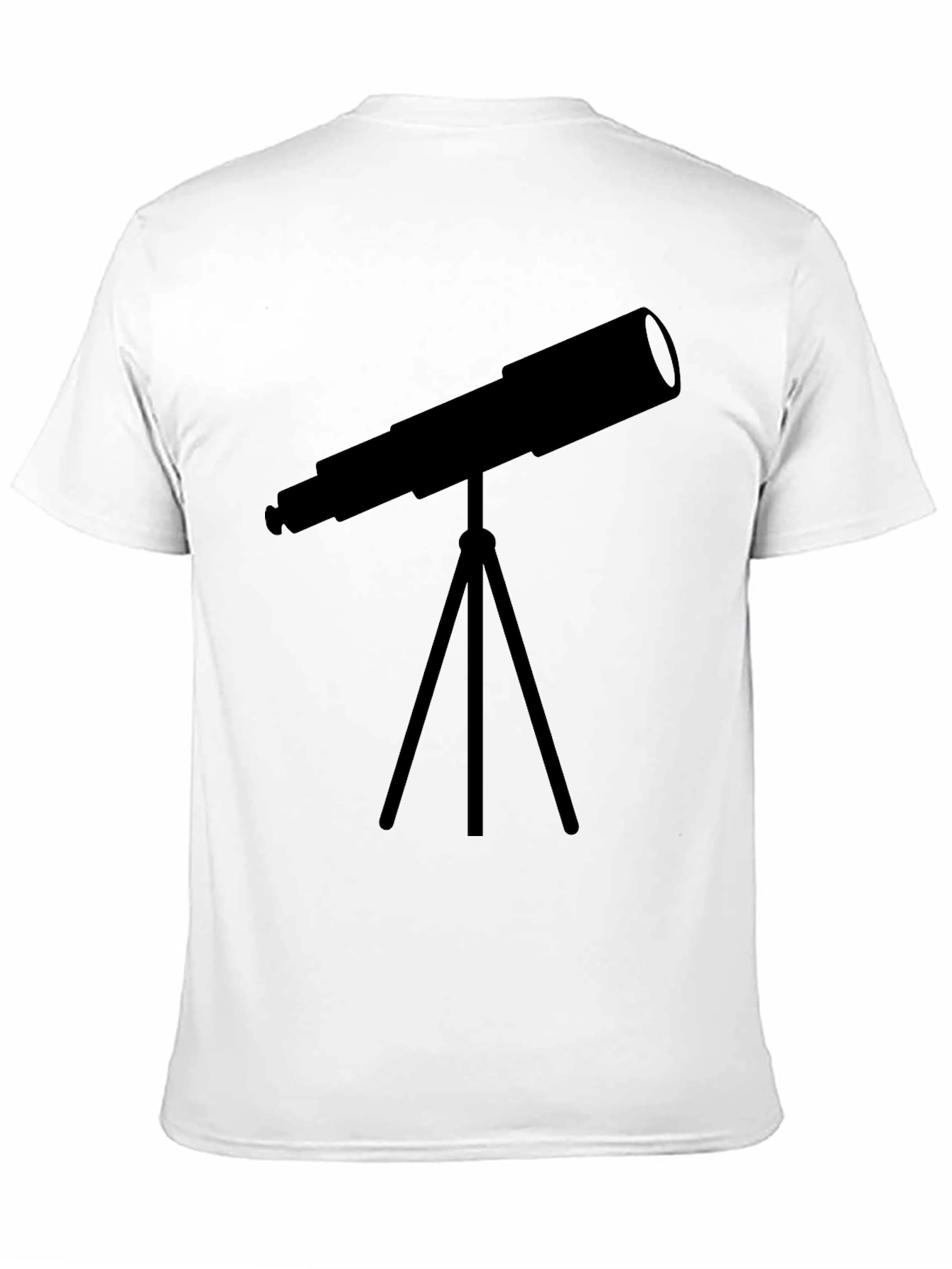 Black Telescope Graphic Tee - Stargazer Astronomy Shirt view 11