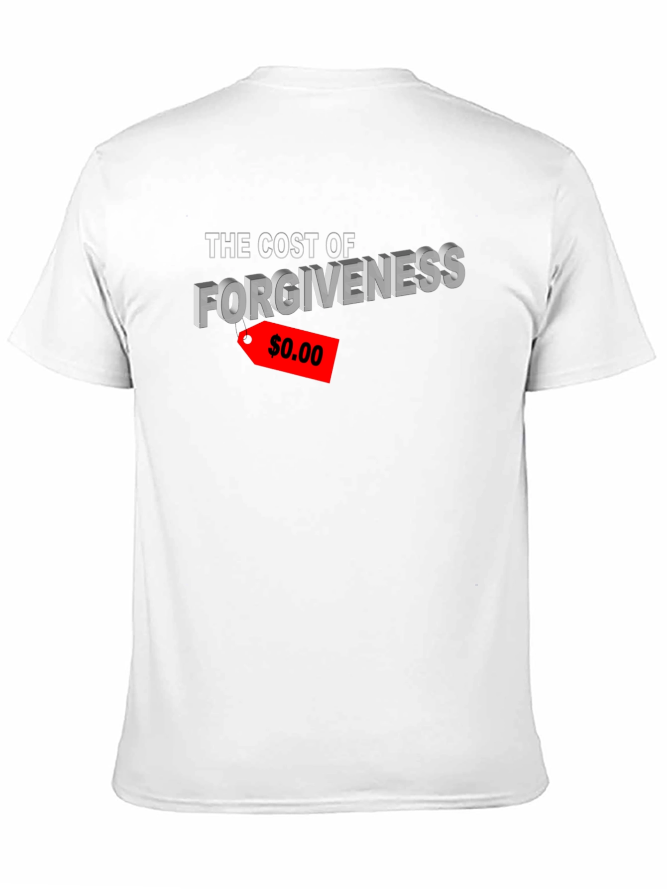 Black Forgiveness Cost Graphic T-Shirt view 11