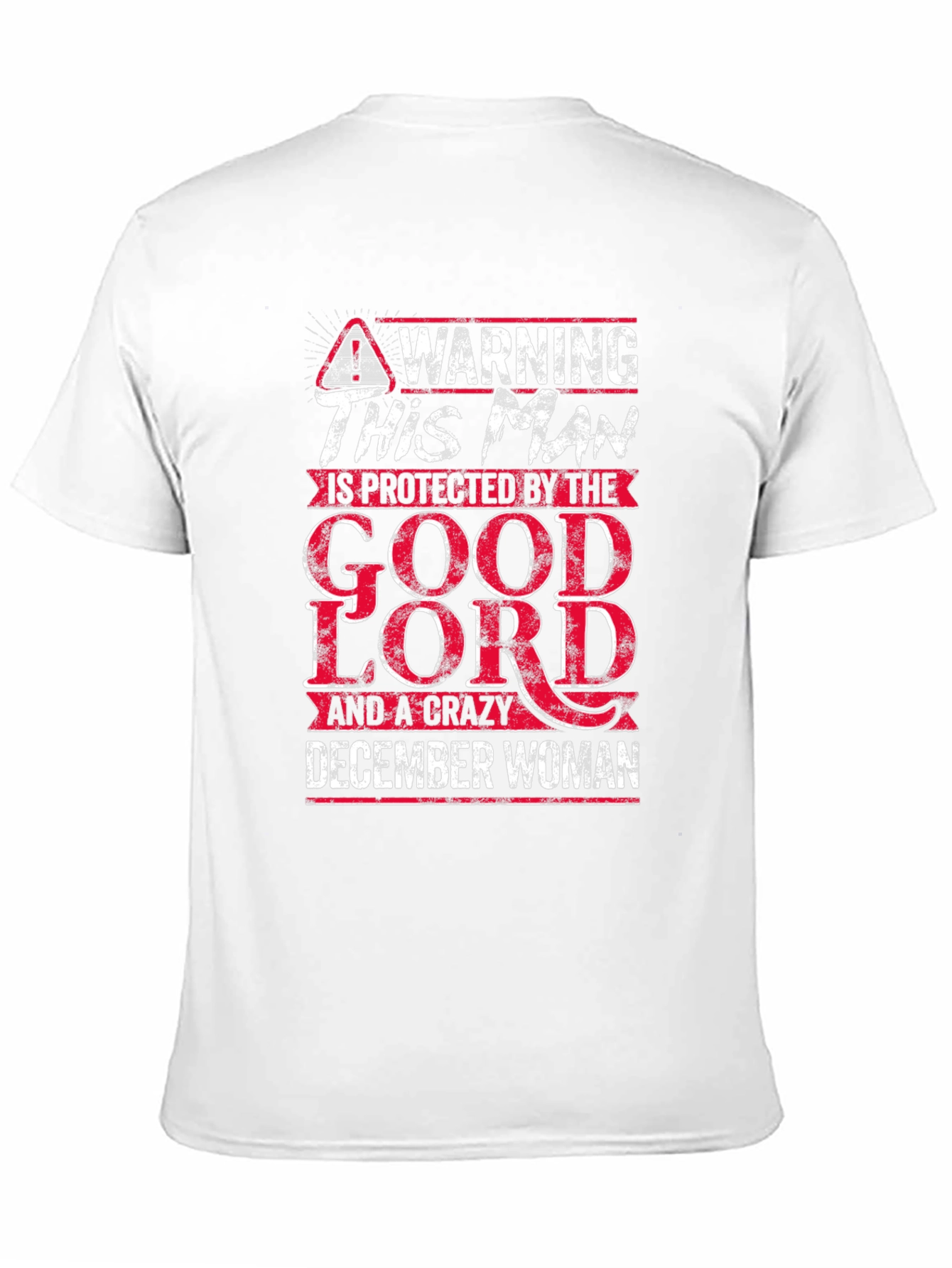 Black Warning This Man Is Protected By December Woman T-Shirt view 11