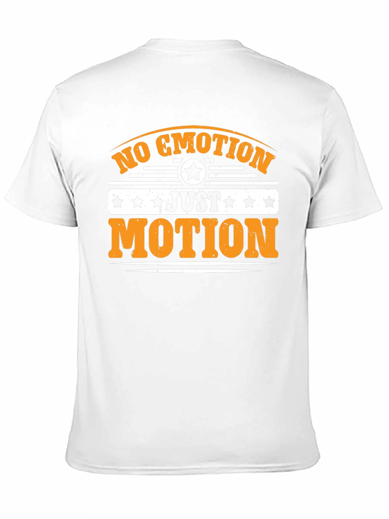 Black No Emotion Just Motion Graphic Tee view 11