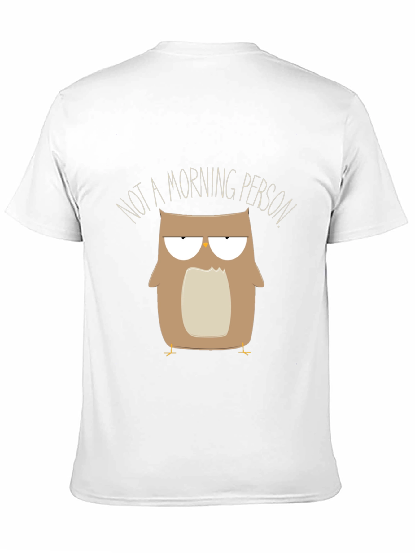 Black Funny Owl Graphic Tee - Not a Morning Person view 11