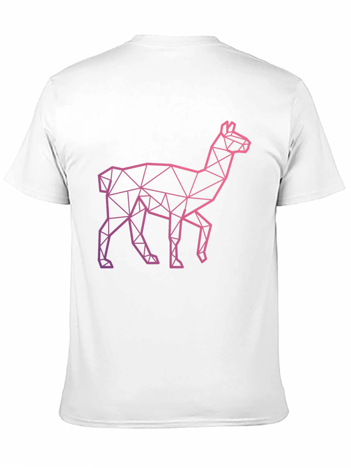 Black Geometric Llama Graphic Tee - Modern Style view 11