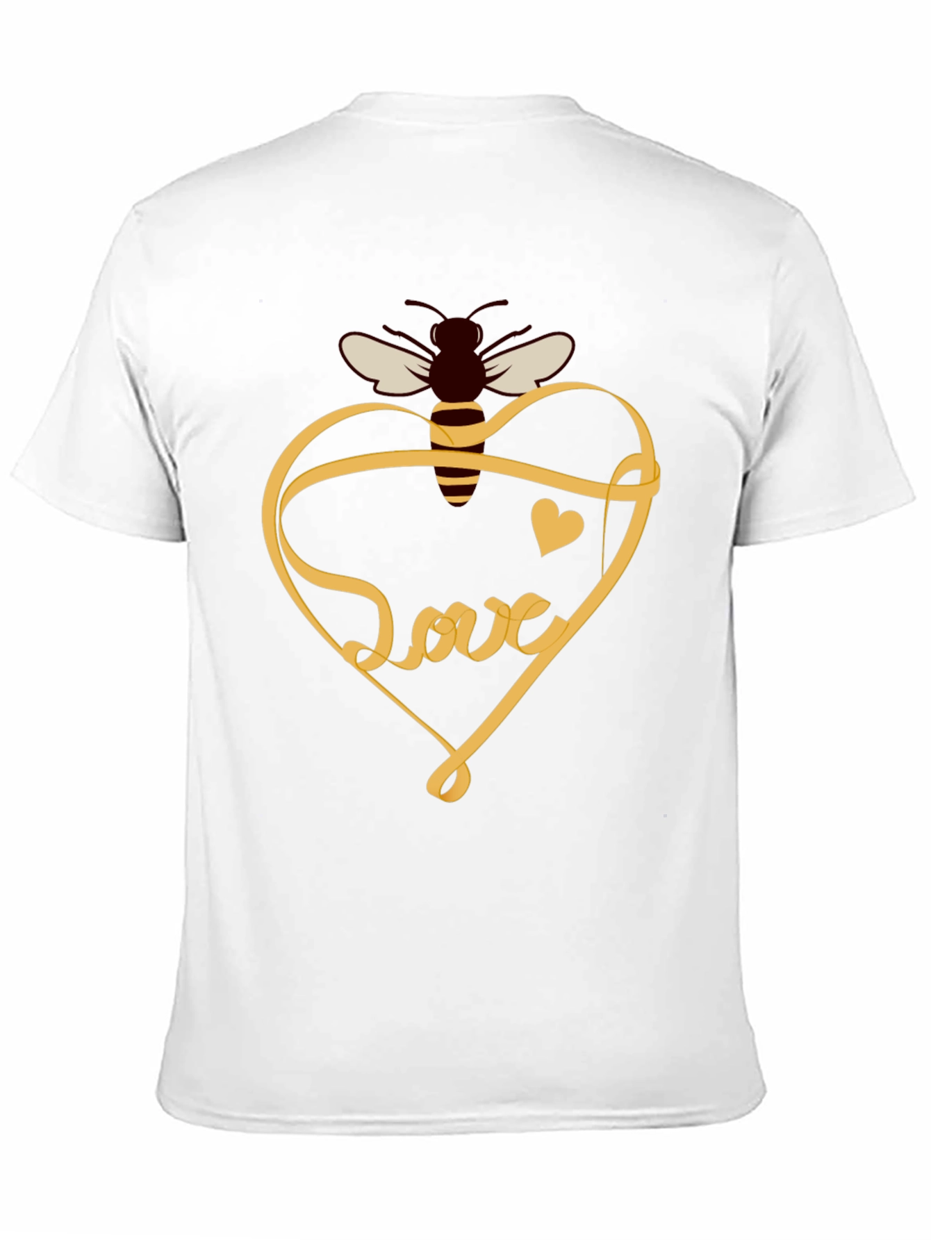 Black Bee Love T-Shirt: Sweet Heart Design view 11