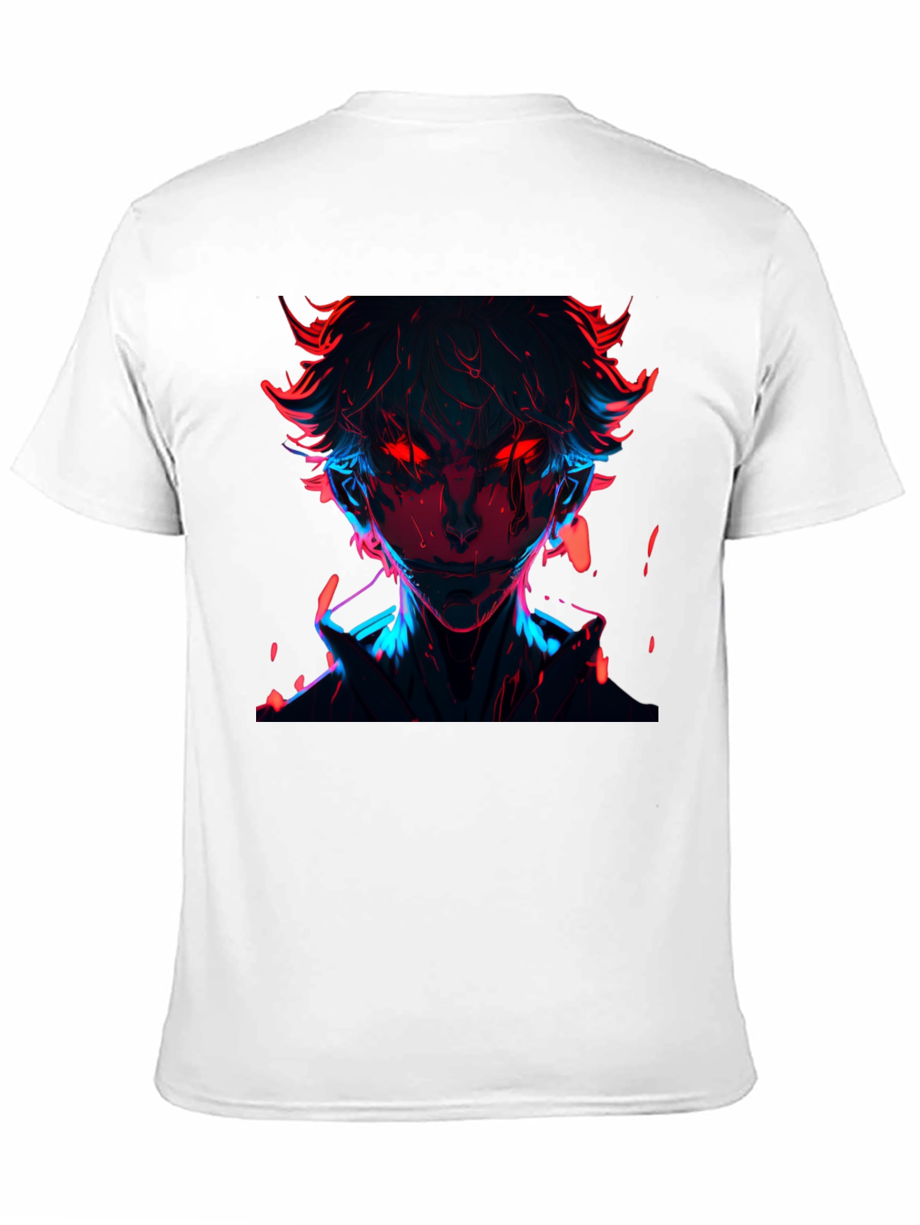 Black Neon Anime Graphic T-Shirt - Cool Streetwear Tee view 11