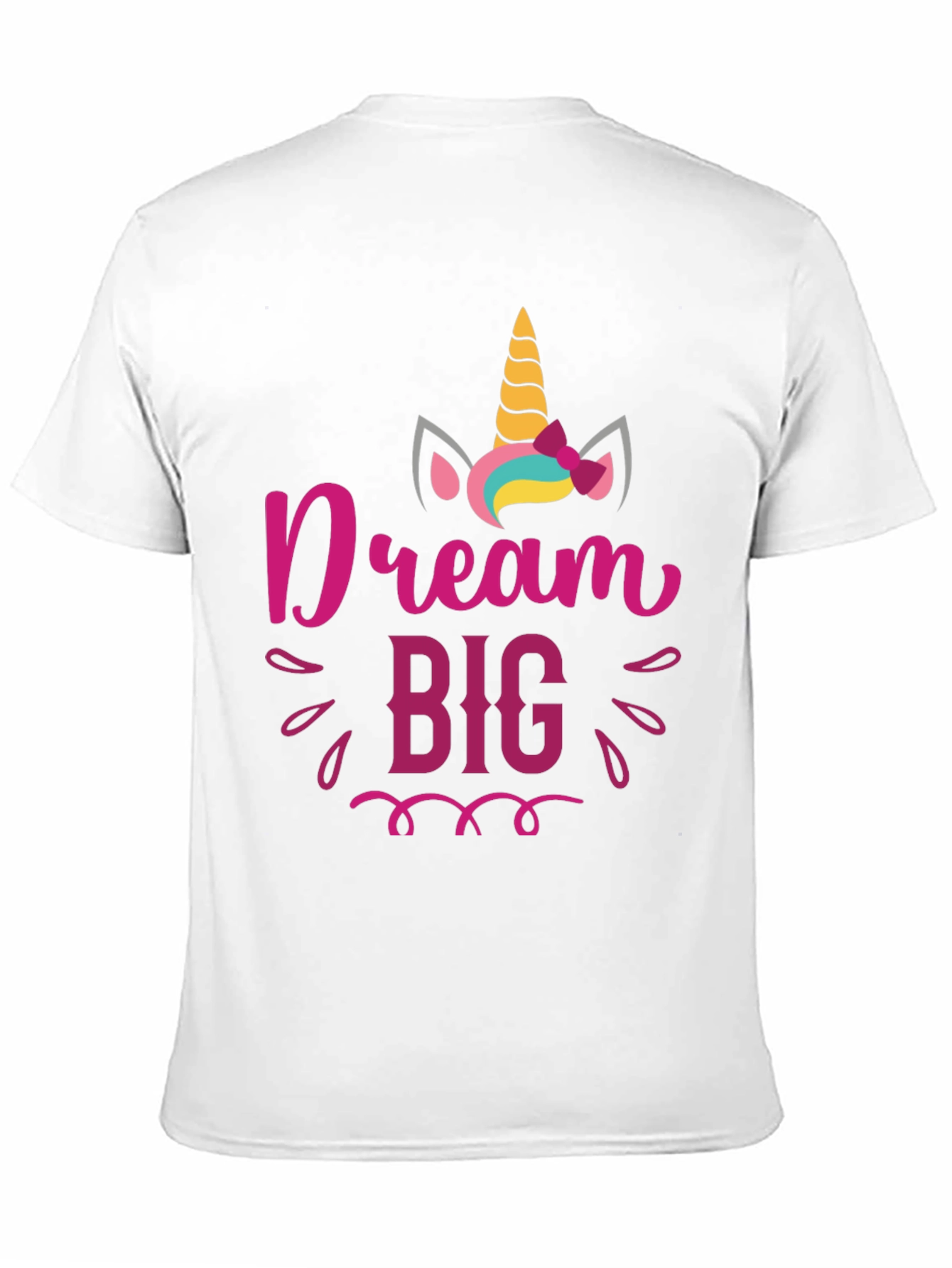 Black Dream Big Unicorn Graphic Tee view 11