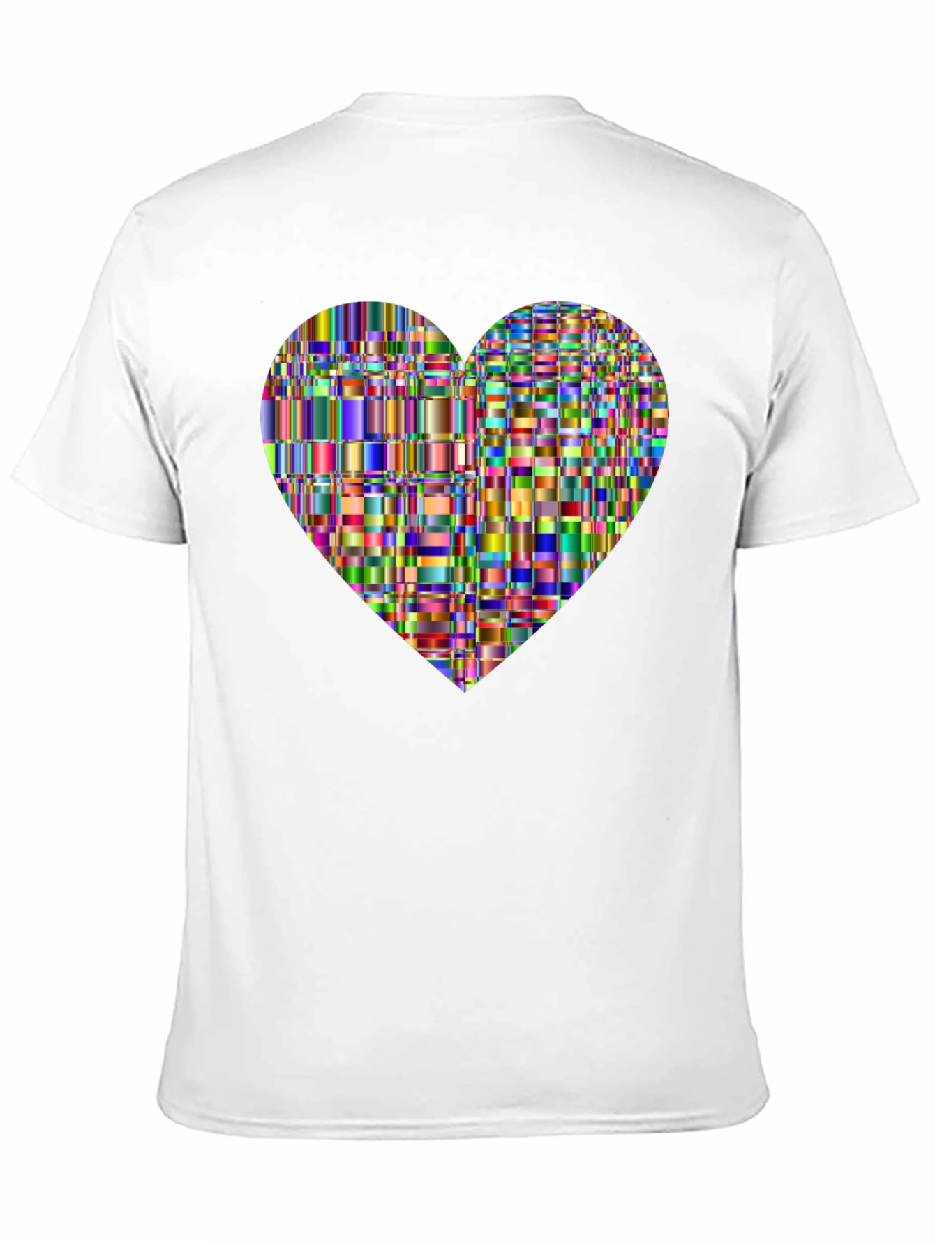 Black Abstract Heart Graphic T-Shirt view 11