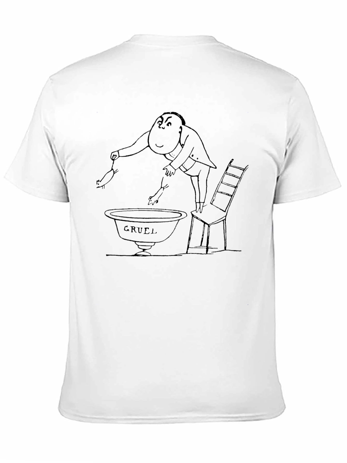 Black Cruel Humor Graphic T-Shirt view 11