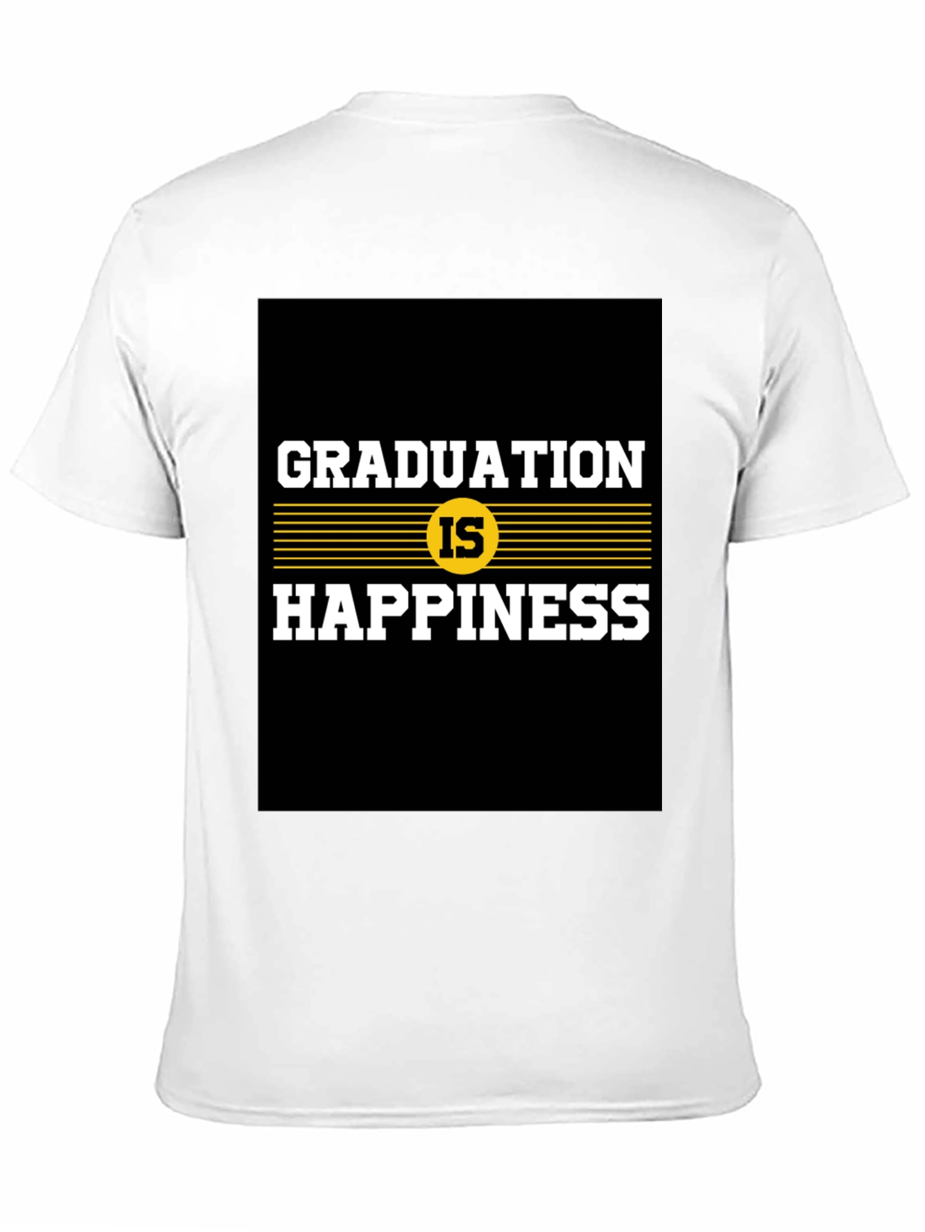 Black Graduation is Happiness Graphic Tee view 11