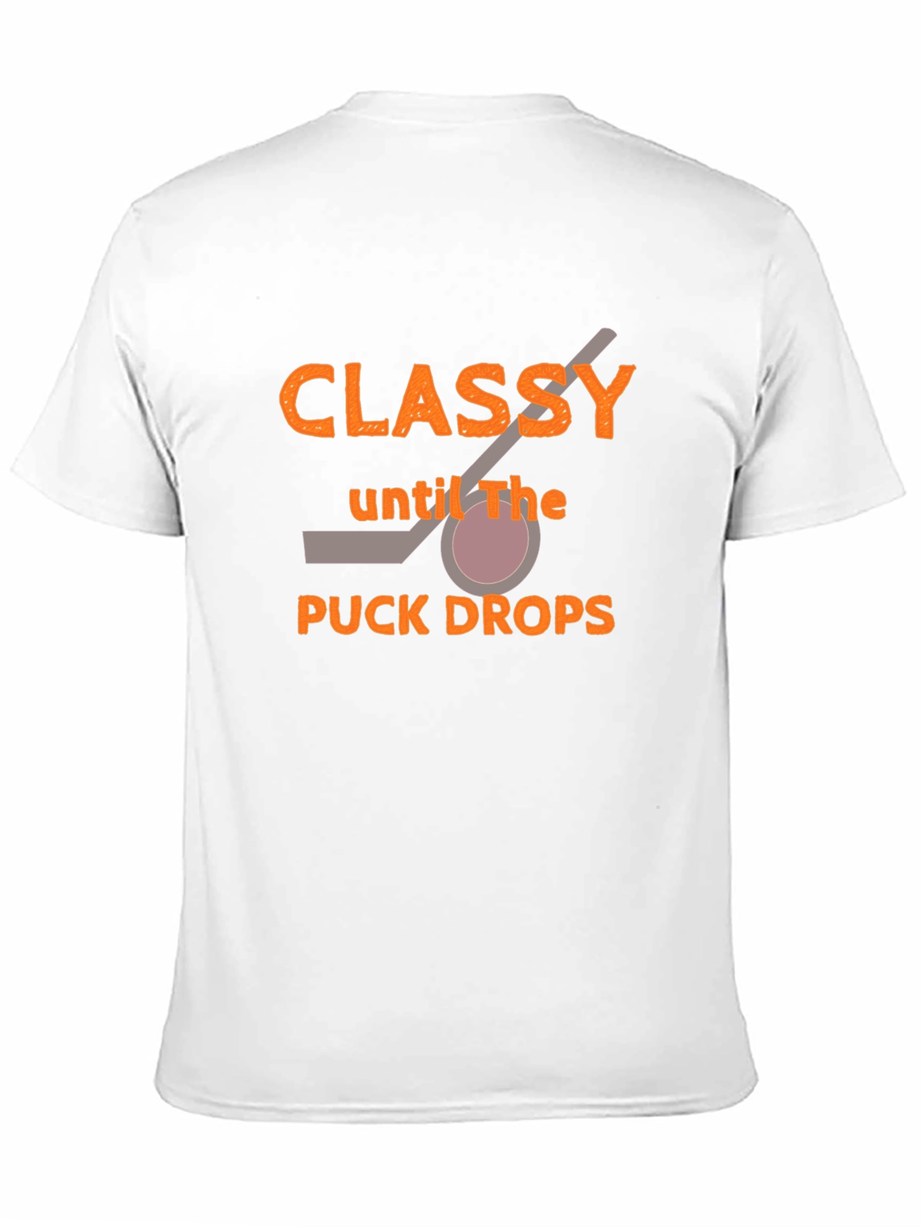 Black Classy Hockey T-Shirt - Game Day Apparel view 11