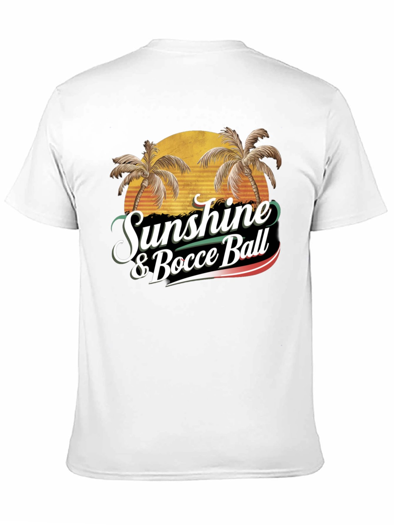 Black Sunshine & Bocce Ball T-Shirt view 11