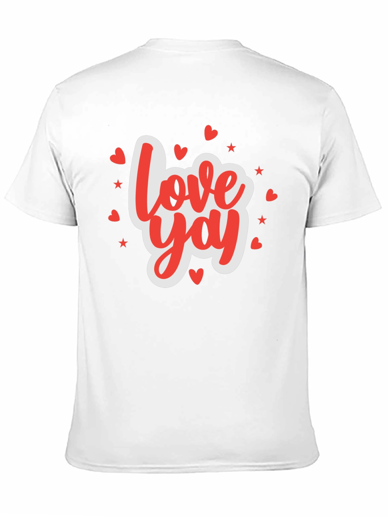 Black Love Yay Valentine's Day Graphic T-Shirt view 11