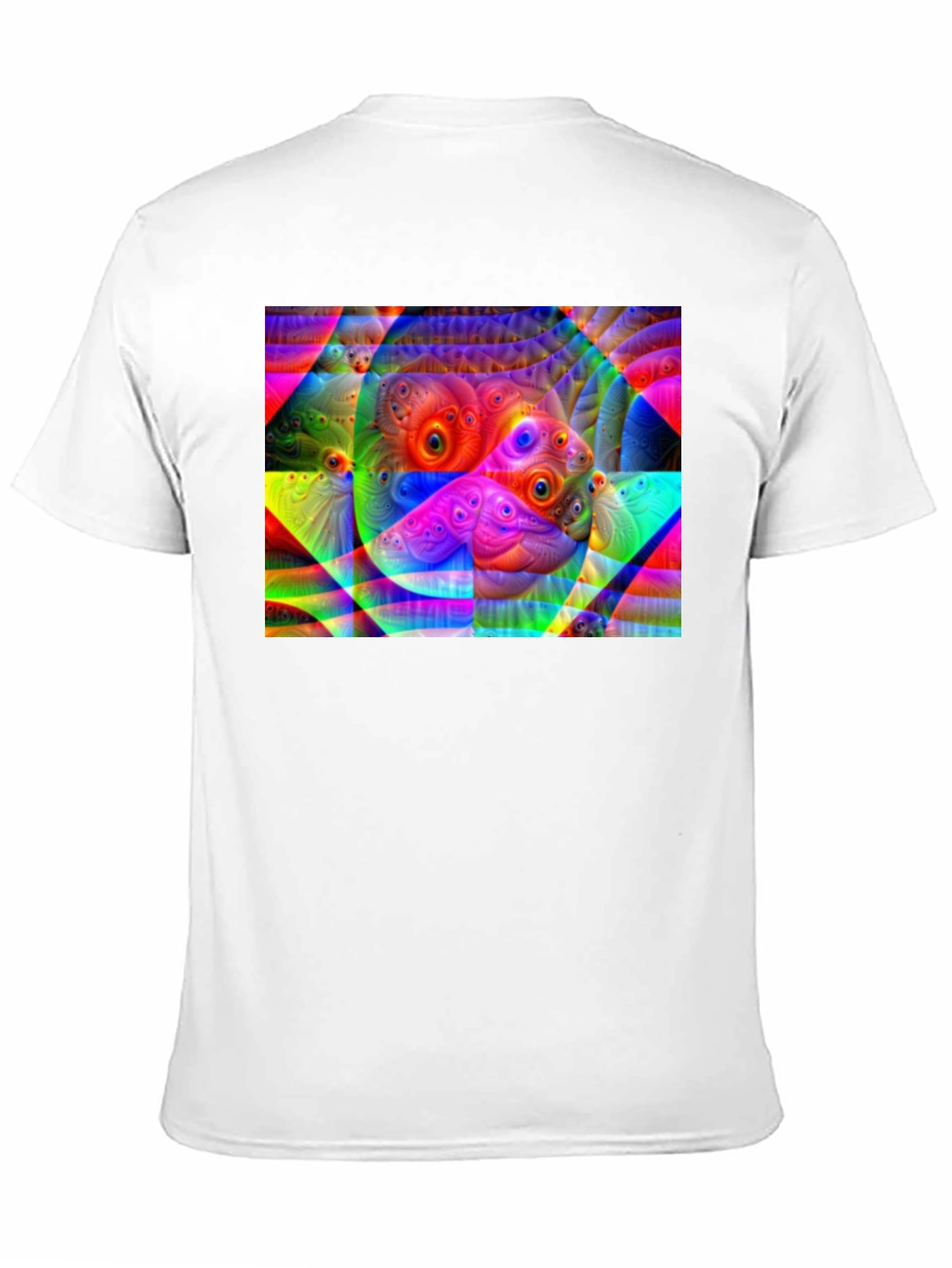 Black Eye-Catching Abstract Graphic Black T-Shirt view 11