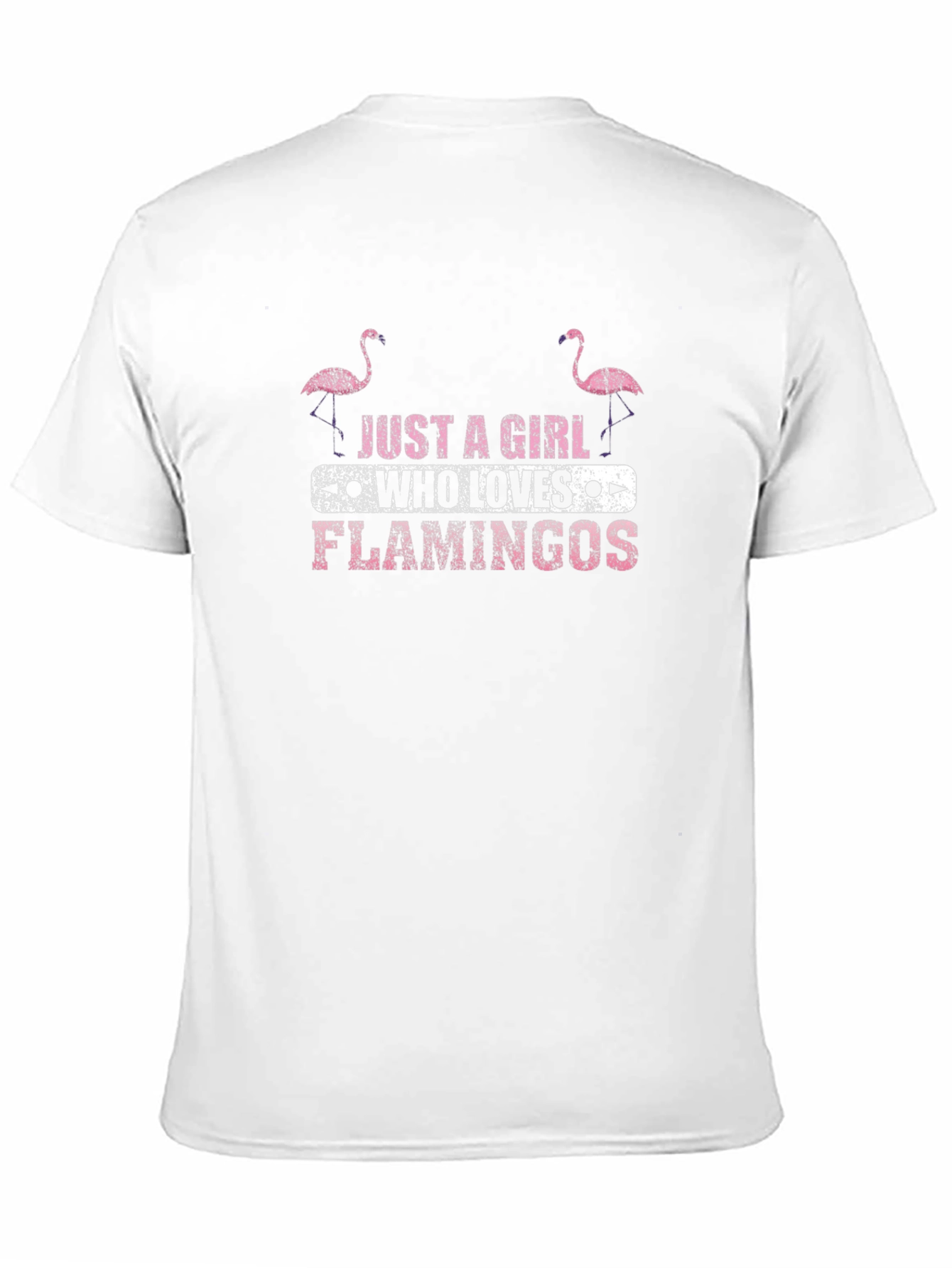 Black Just a Girl Who Loves Flamingos Graphic Tee view 11
