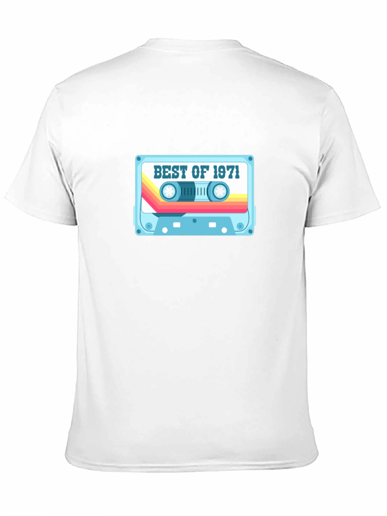 Black Best of 1971 Retro Cassette Tape Black T-Shirt view 11